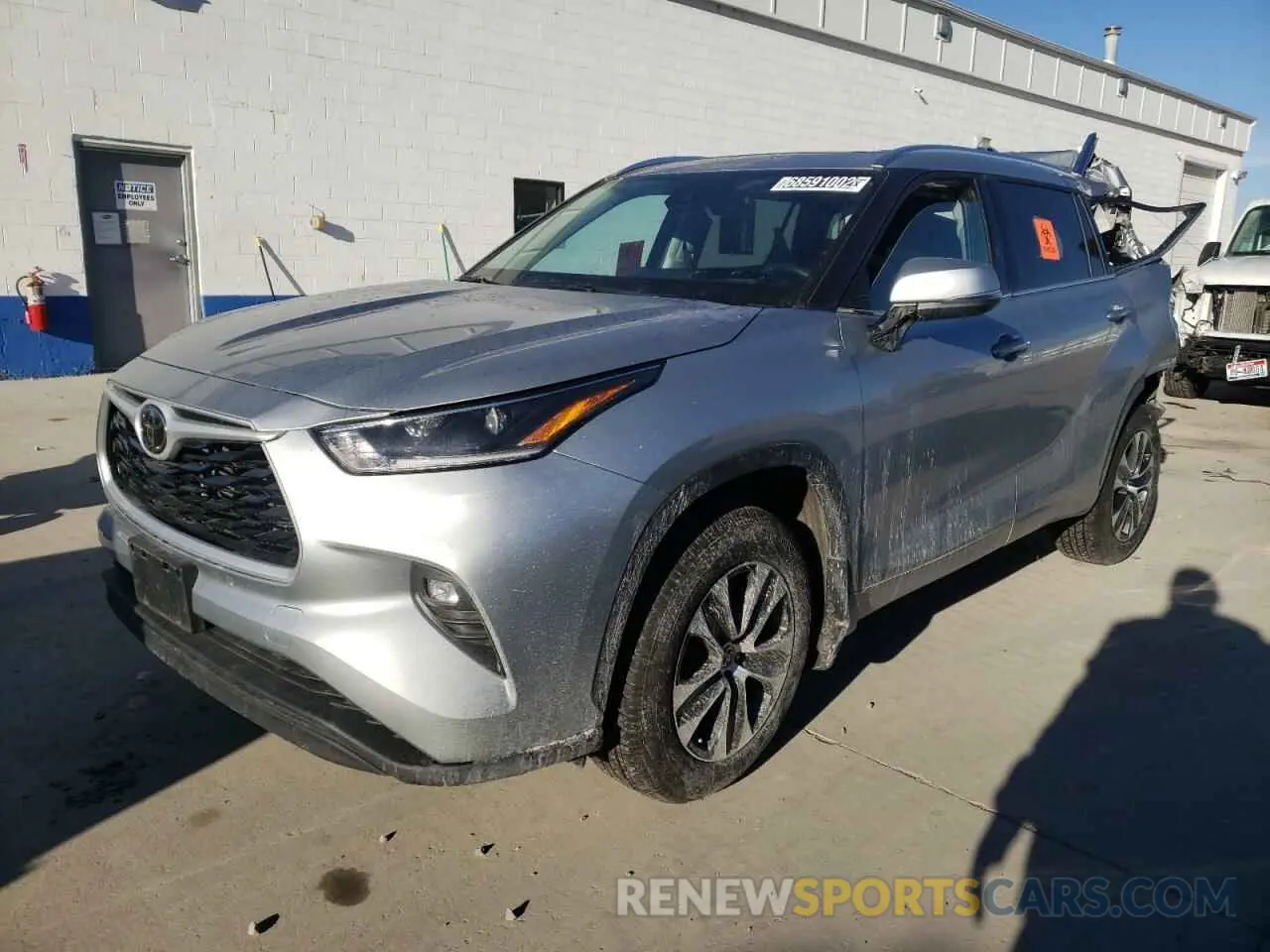 1 Photograph of a damaged car 5TDGZRBH7MS120294 TOYOTA HIGHLANDER 2021
