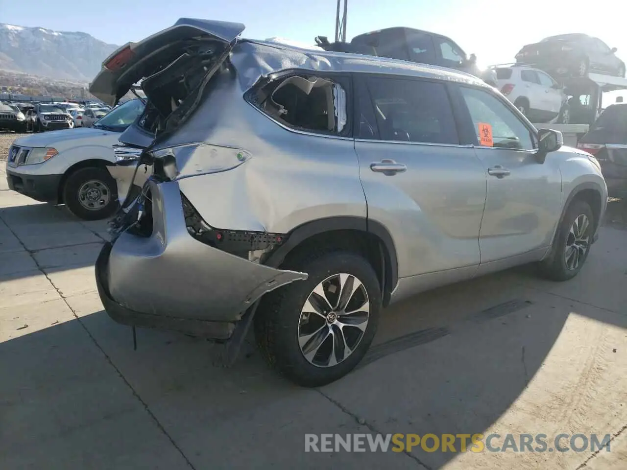 3 Photograph of a damaged car 5TDGZRBH7MS120294 TOYOTA HIGHLANDER 2021