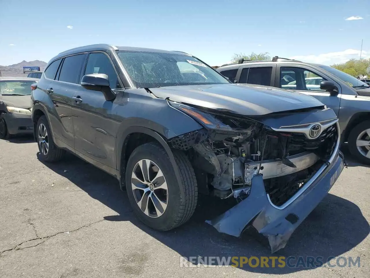 4 Фотография поврежденного автомобиля 5TDGZRBH7MS526480 TOYOTA HIGHLANDER 2021