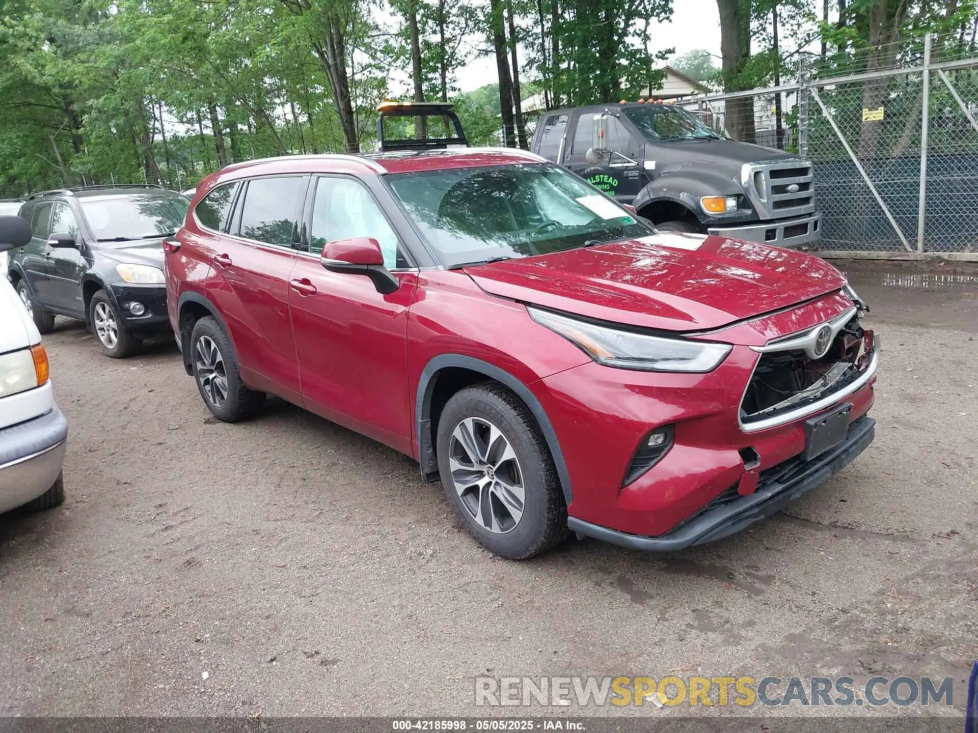 1 Фотография поврежденного автомобиля 5TDGZRBH8MS094515 TOYOTA HIGHLANDER 2021