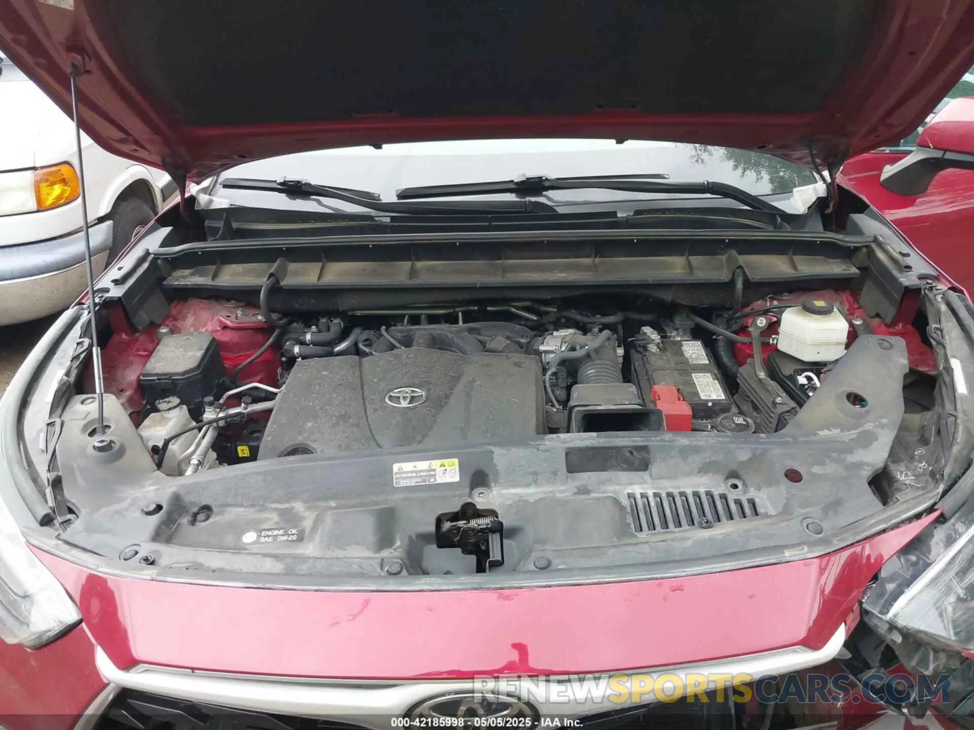 10 Фотография поврежденного автомобиля 5TDGZRBH8MS094515 TOYOTA HIGHLANDER 2021