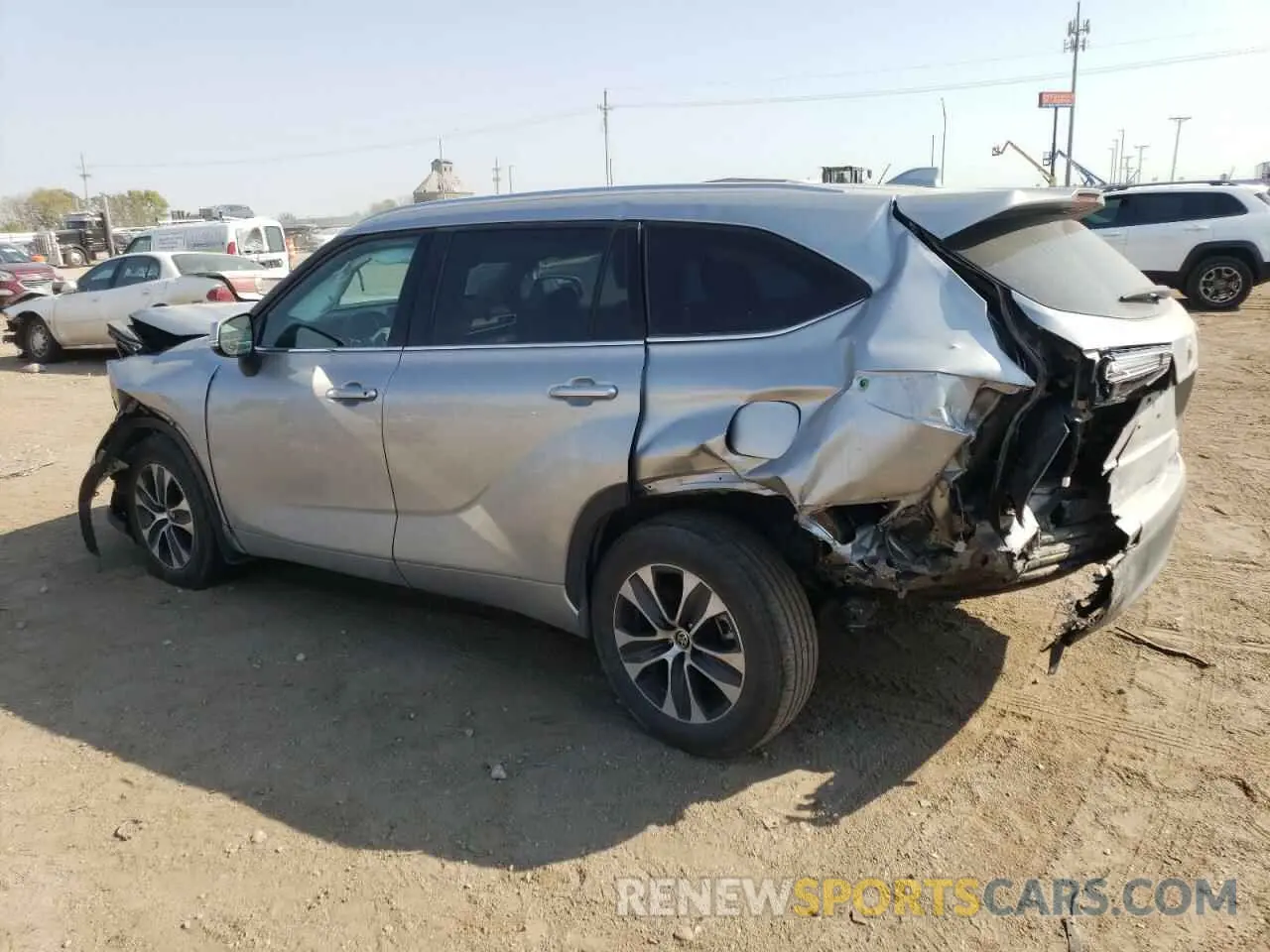 2 Photograph of a damaged car 5TDGZRBH8MS114424 TOYOTA HIGHLANDER 2021