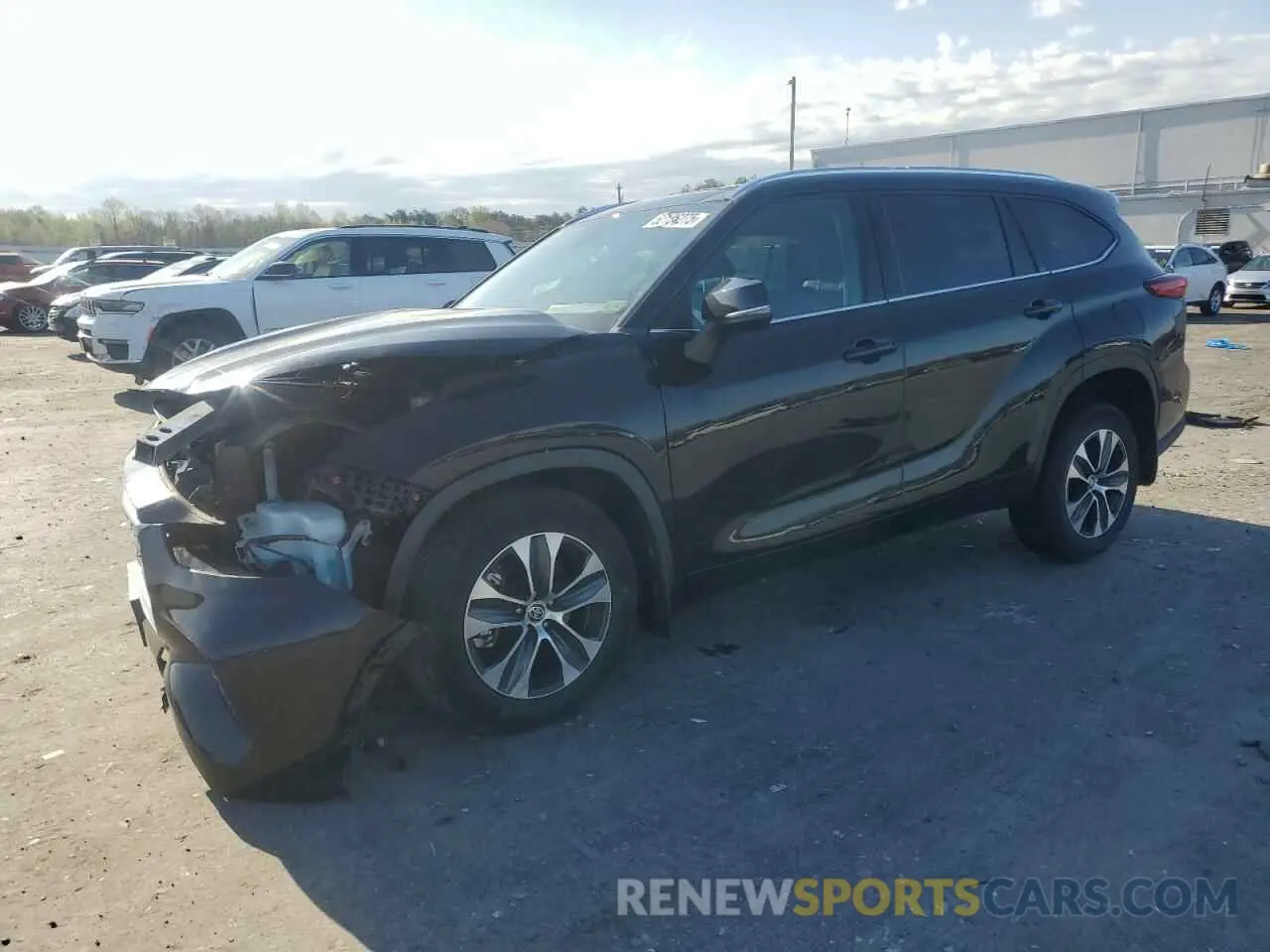 1 Photograph of a damaged car 5TDGZRBH8MS538668 TOYOTA HIGHLANDER 2021