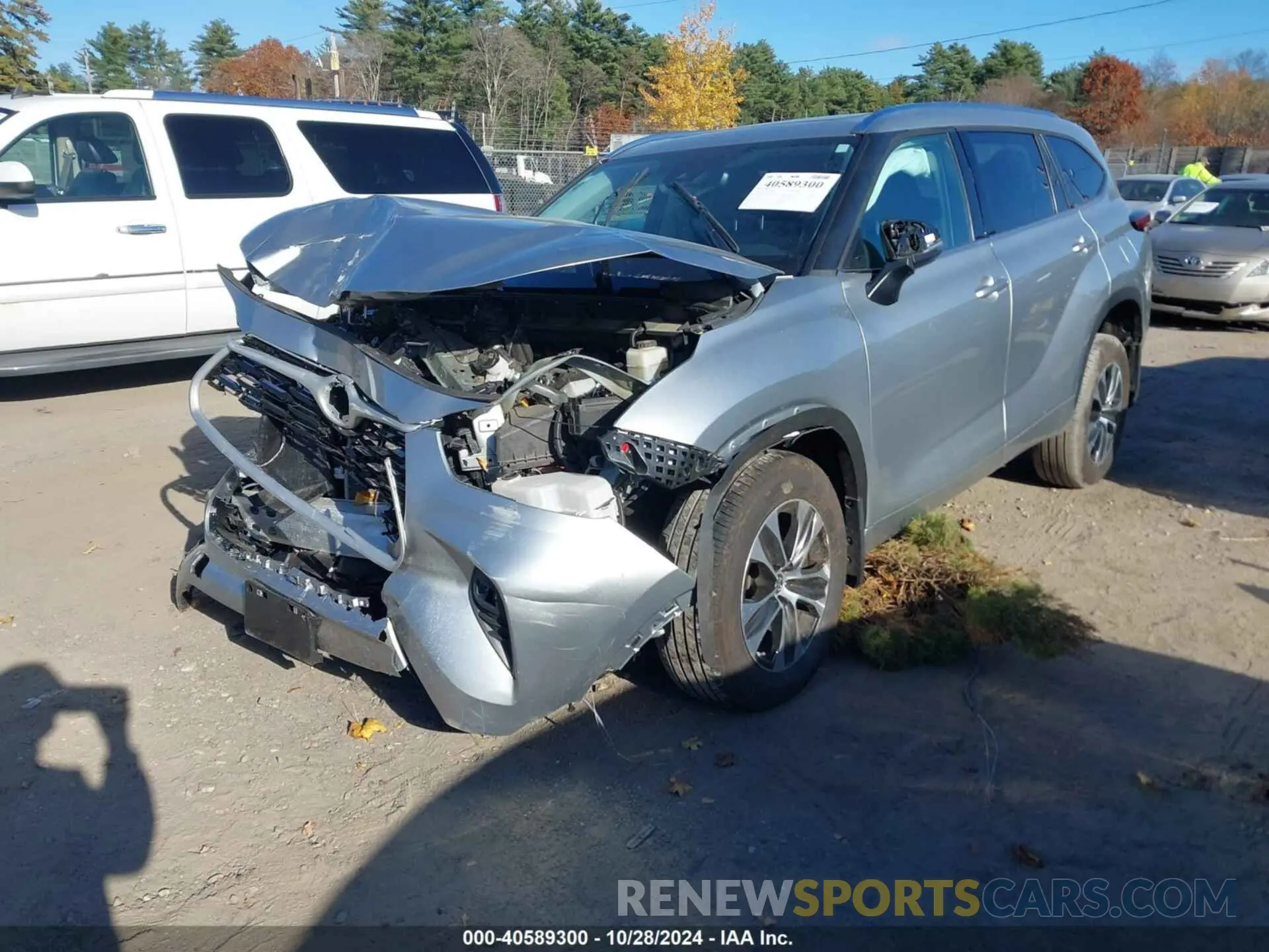 2 Фотография поврежденного автомобиля 5TDGZRBH9MS538775 TOYOTA HIGHLANDER 2021