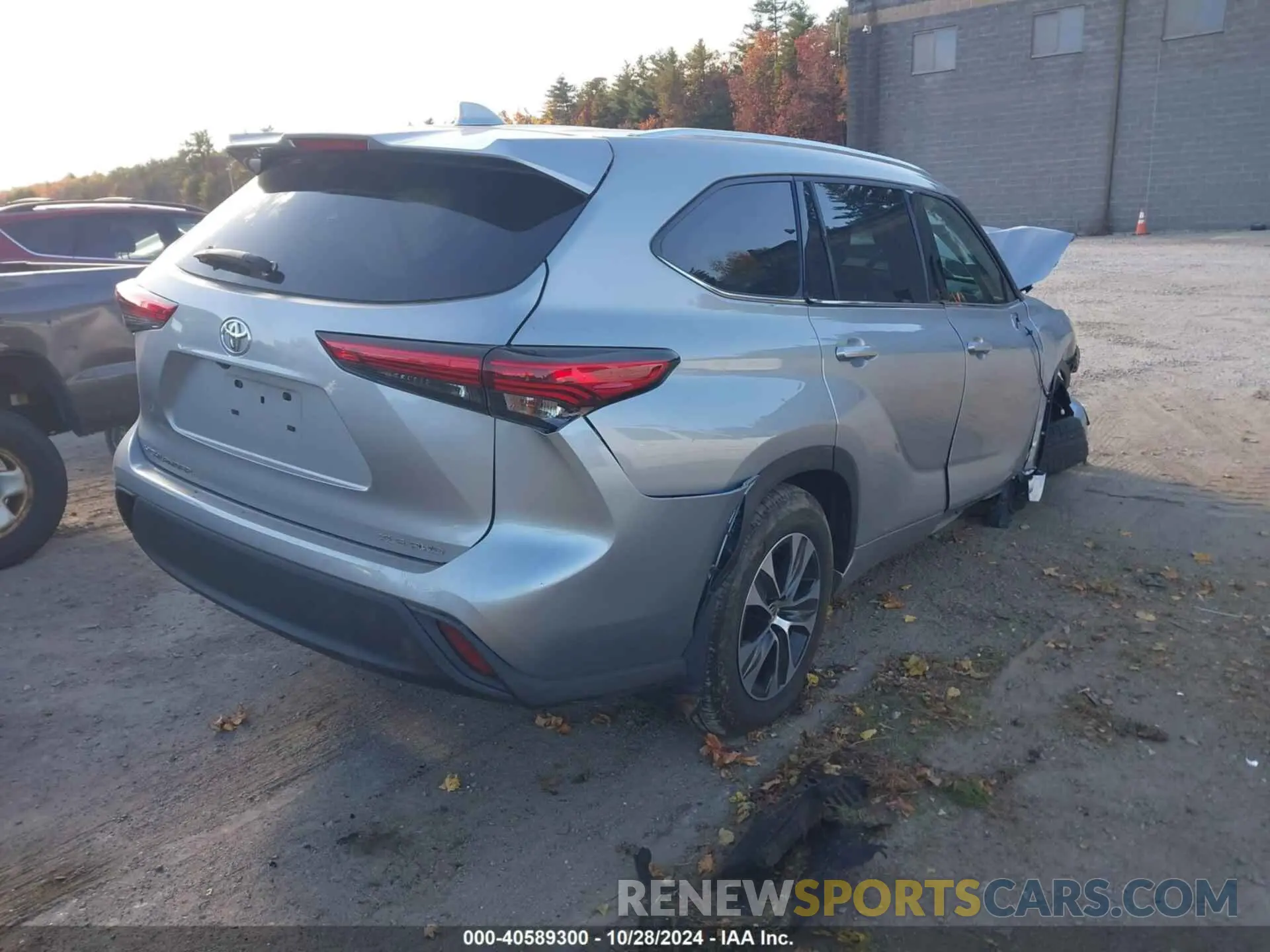 4 Фотография поврежденного автомобиля 5TDGZRBH9MS538775 TOYOTA HIGHLANDER 2021