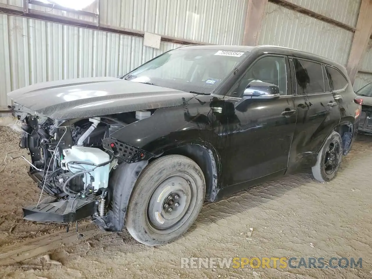 1 Photograph of a damaged car 5TDGZRBH9MS547914 TOYOTA HIGHLANDER 2021