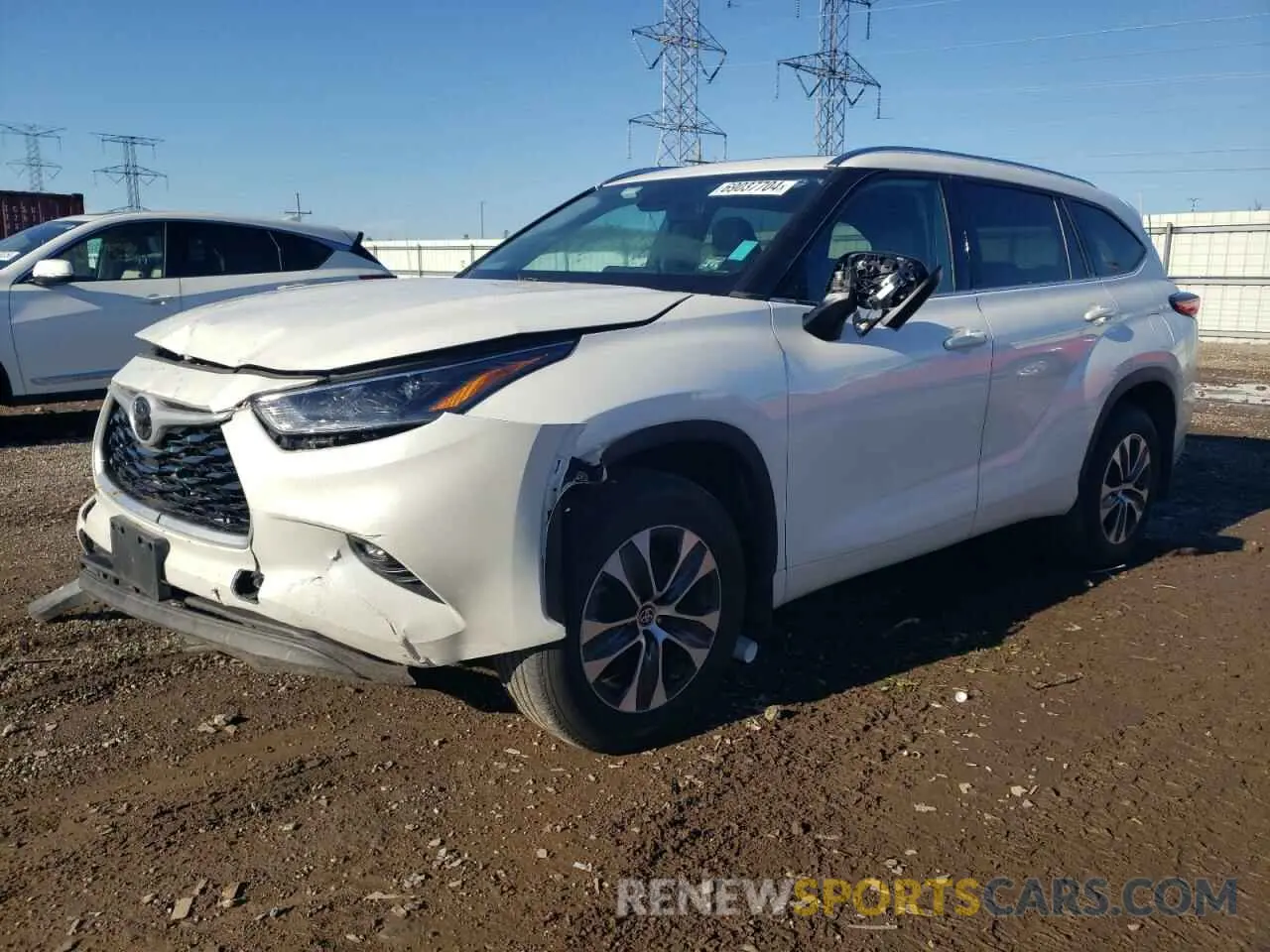 1 Photograph of a damaged car 5TDGZRBHXMS095391 TOYOTA HIGHLANDER 2021