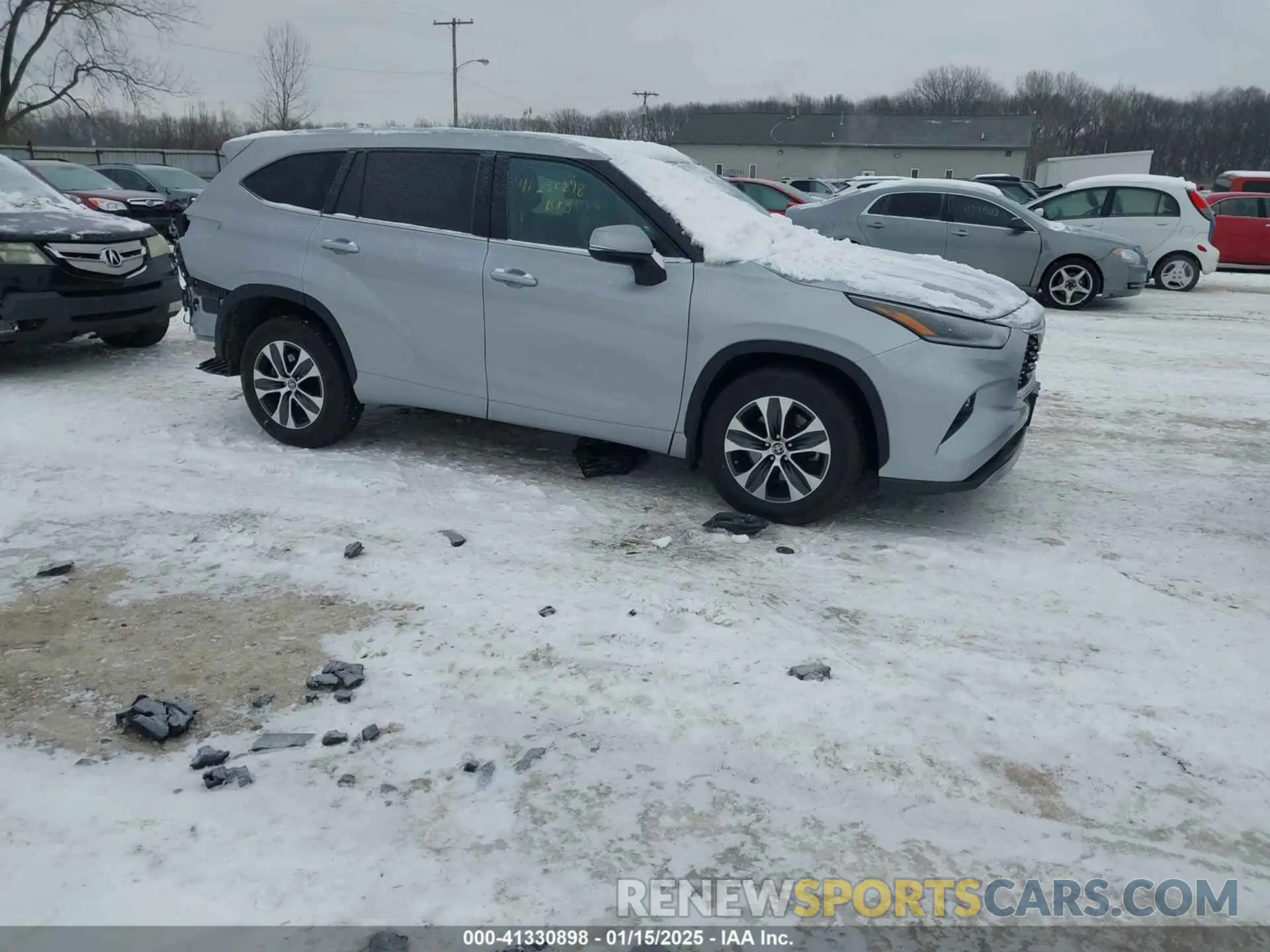 1 Photograph of a damaged car 5TDGZRBHXMS543600 TOYOTA HIGHLANDER 2021