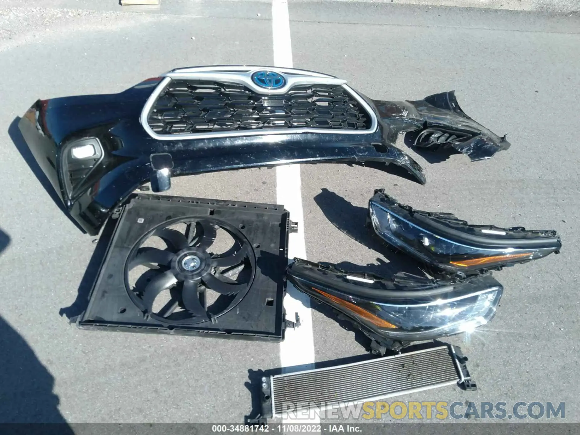 12 Фотография поврежденного автомобиля 5TDHARAH0MS011995 TOYOTA HIGHLANDER 2021