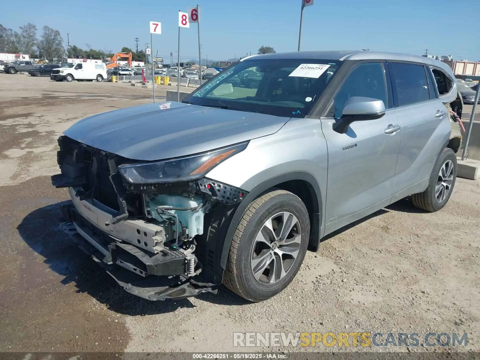 2 Photograph of a damaged car 5TDHBRCH0MS517918 TOYOTA HIGHLANDER 2021