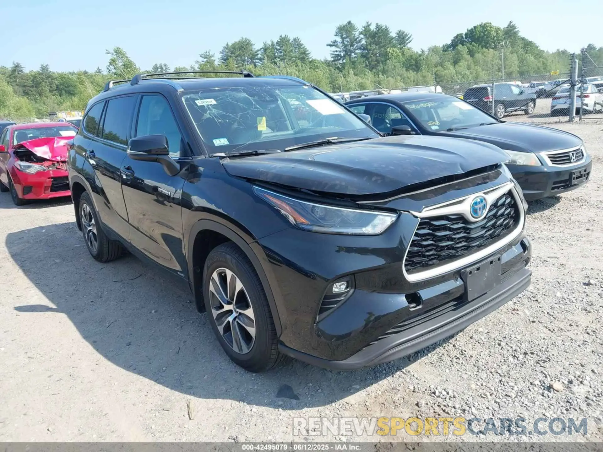 1 Photograph of a damaged car 5TDHBRCH3MS524975 TOYOTA HIGHLANDER 2021