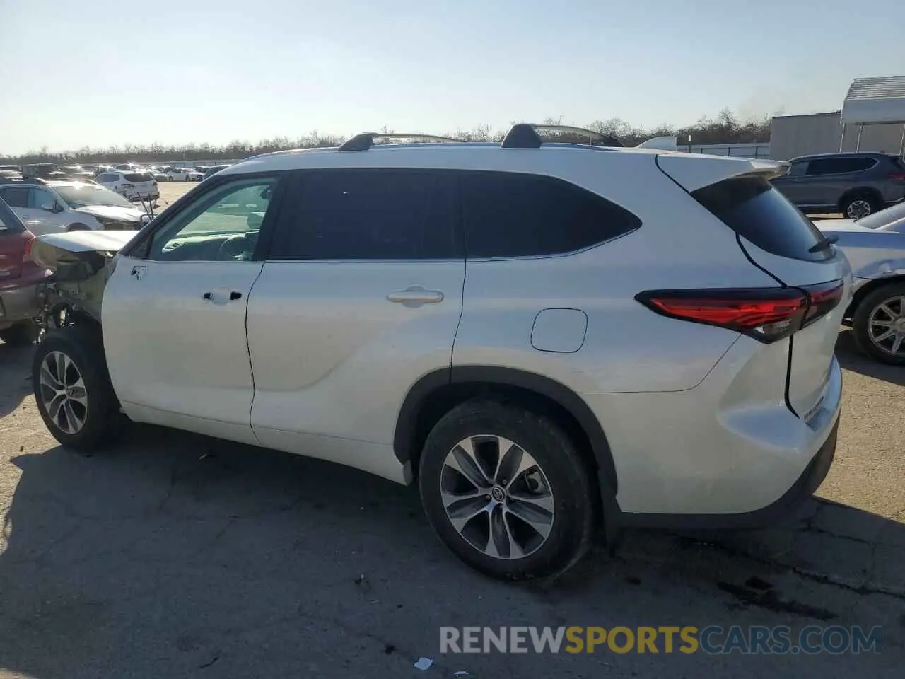 2 Photograph of a damaged car 5TDHBRCH3MS532560 TOYOTA HIGHLANDER 2021
