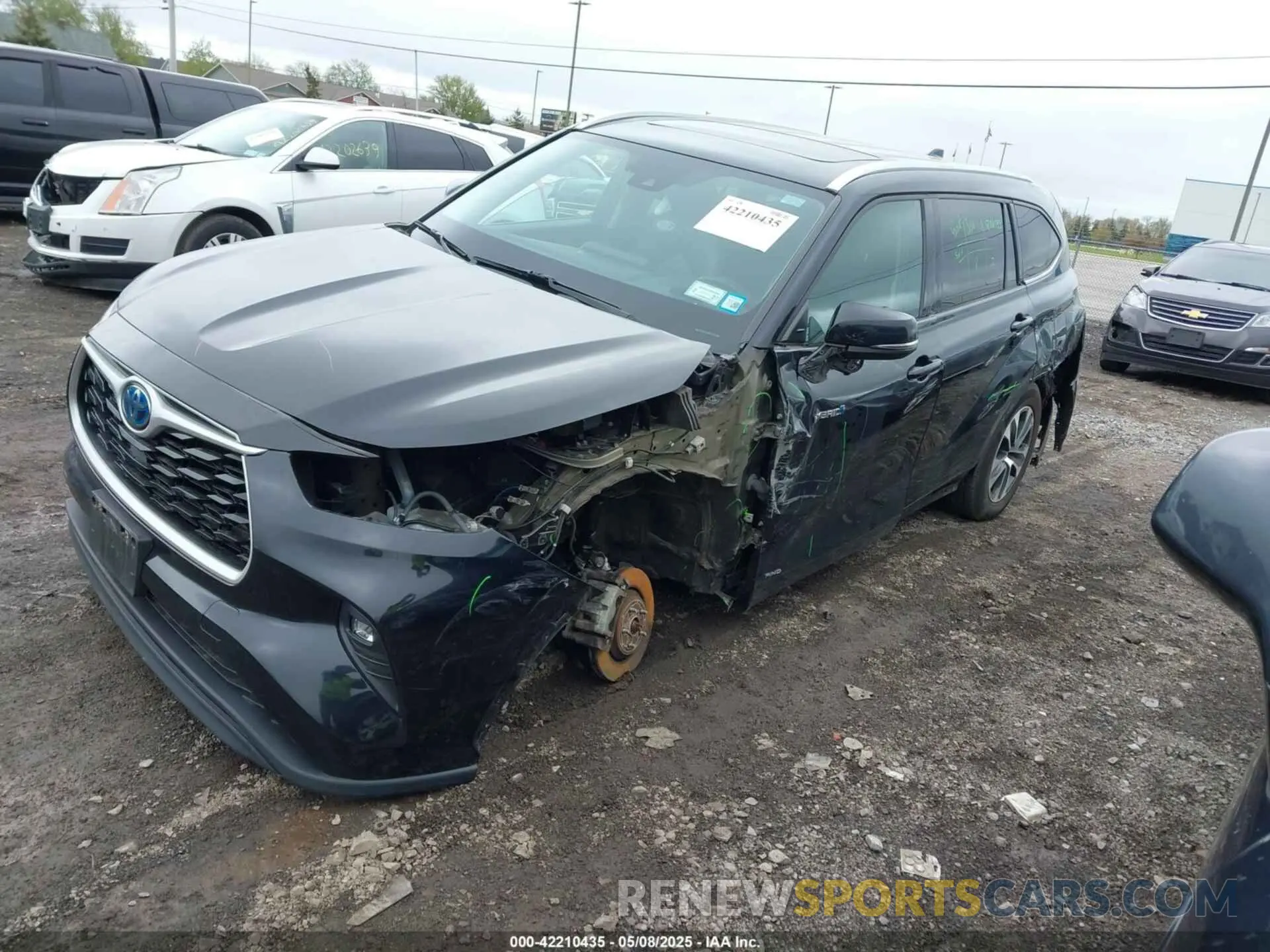 2 Фотография поврежденного автомобиля 5TDHBRCH4MS021228 TOYOTA HIGHLANDER 2021