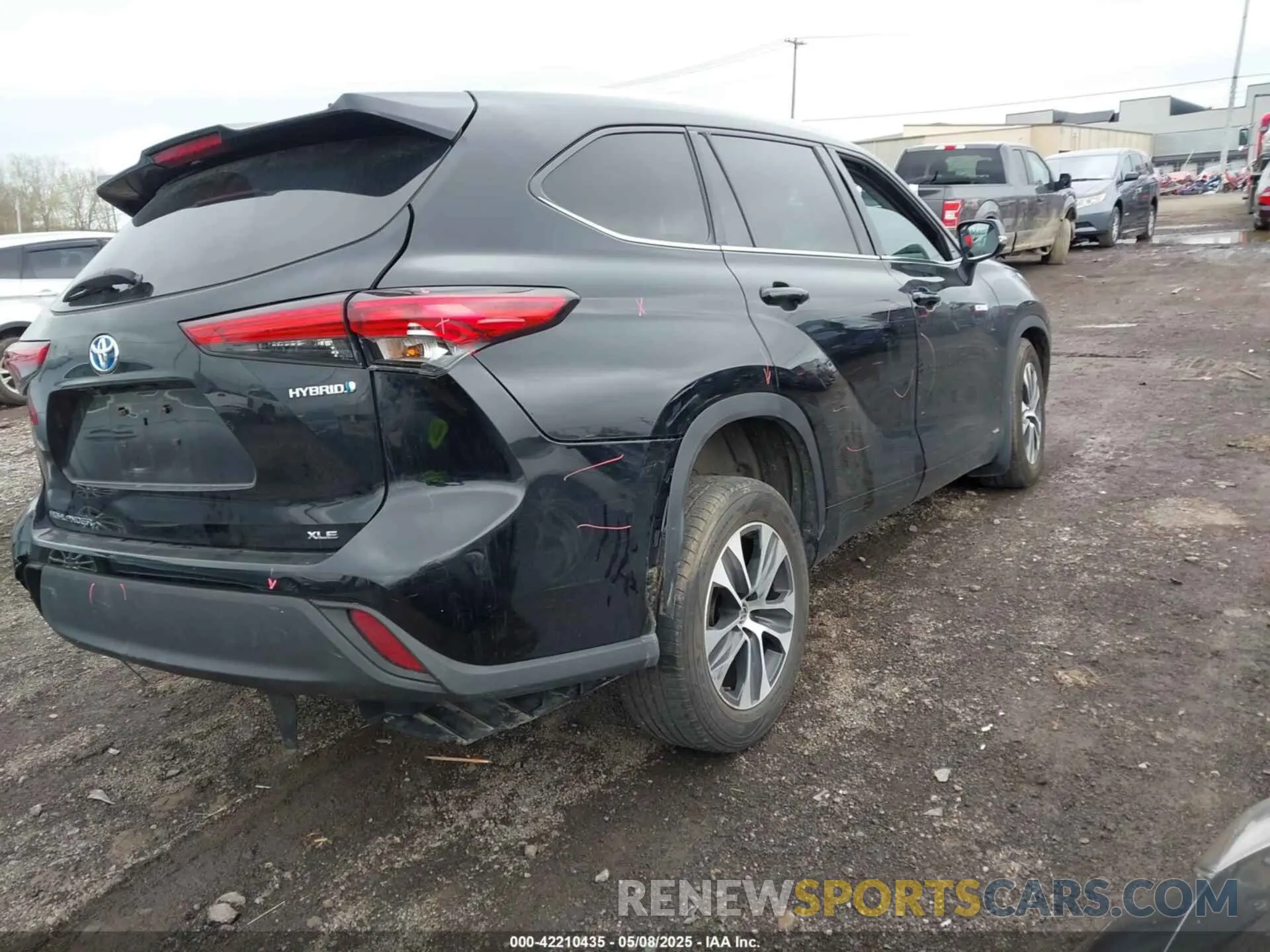 4 Фотография поврежденного автомобиля 5TDHBRCH4MS021228 TOYOTA HIGHLANDER 2021