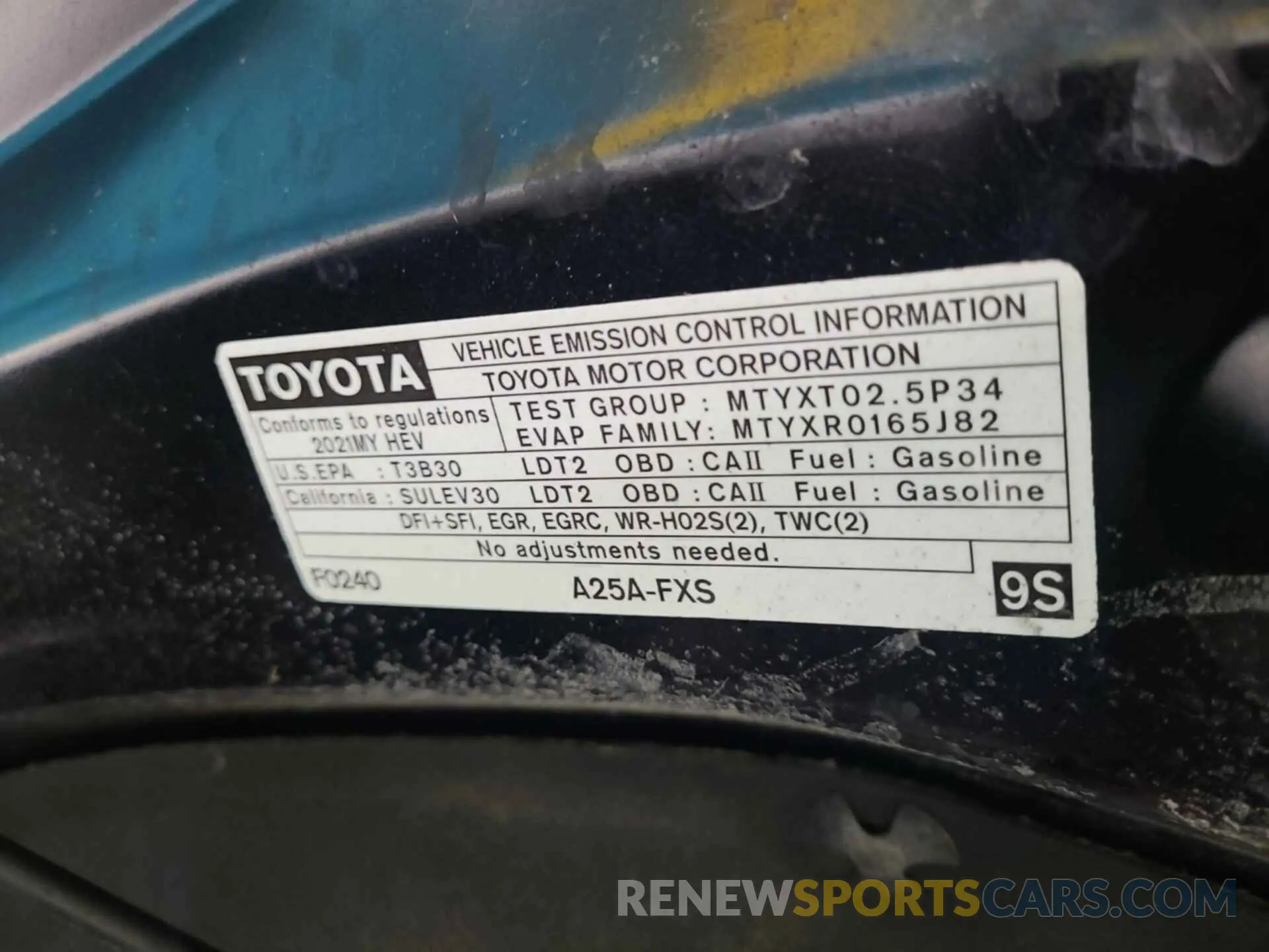 20 Photograph of a damaged car 5TDHBRCH5MS535413 TOYOTA HIGHLANDER 2021