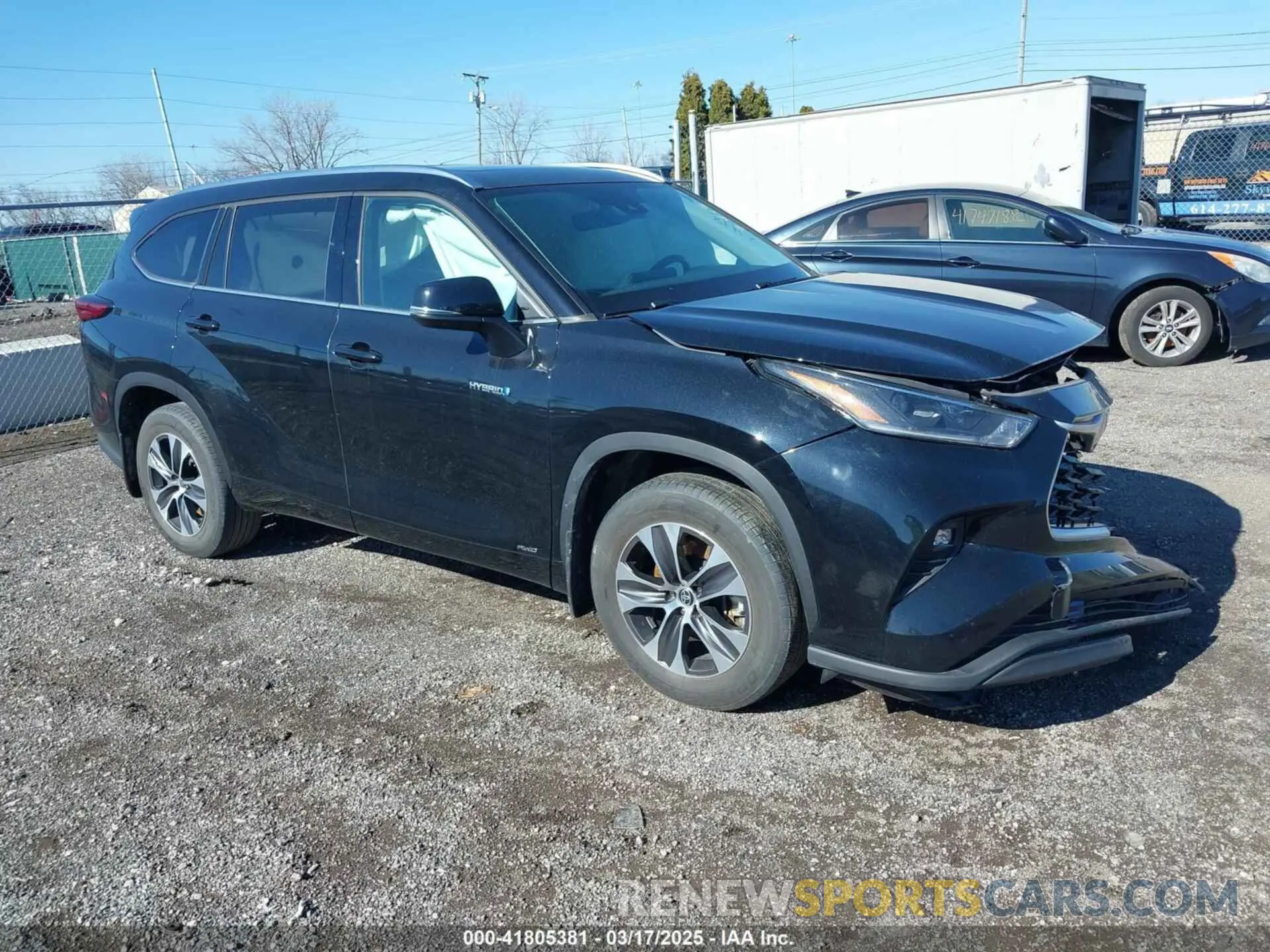 1 Photograph of a damaged car 5TDHBRCH6MS522413 TOYOTA HIGHLANDER 2021