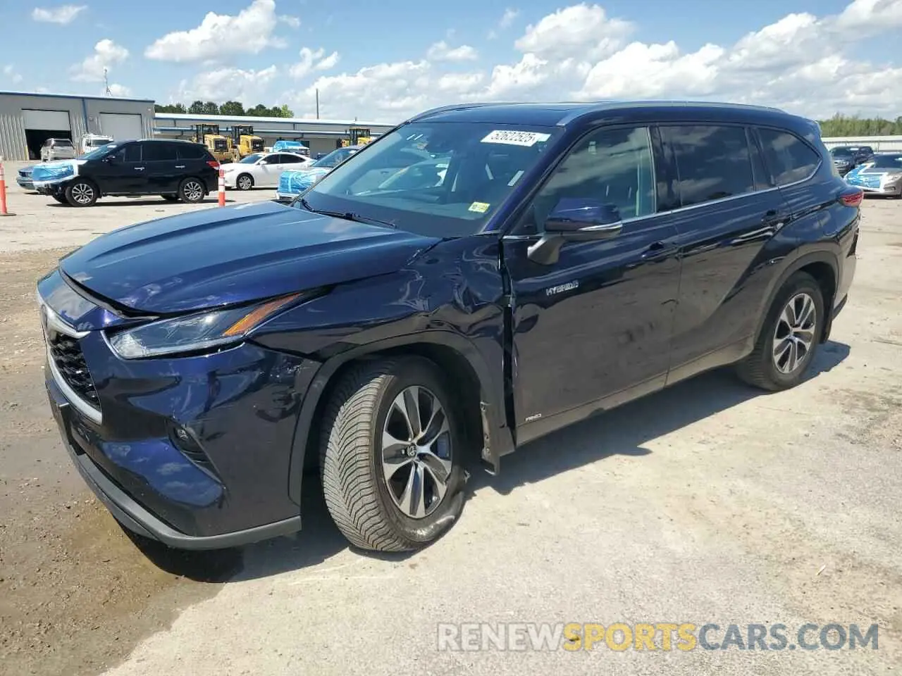 1 Photograph of a damaged car 5TDHBRCH9MS534331 TOYOTA HIGHLANDER 2021