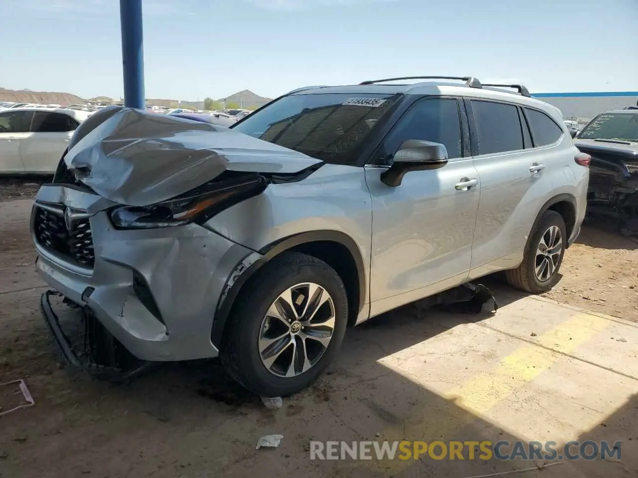 1 Фотография поврежденного автомобиля 5TDHZRAH7MS061754 TOYOTA HIGHLANDER 2021
