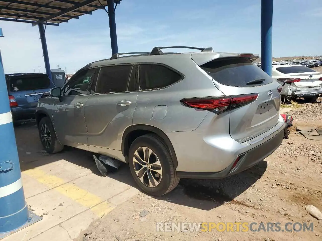2 Фотография поврежденного автомобиля 5TDHZRAH7MS061754 TOYOTA HIGHLANDER 2021
