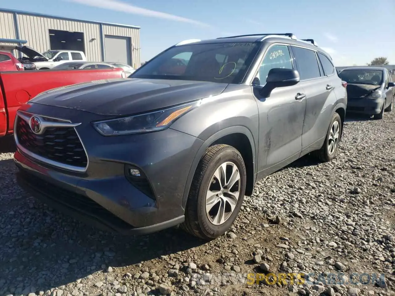 2 Фотография поврежденного автомобиля 5TDHZRAH8MS532682 TOYOTA HIGHLANDER 2021