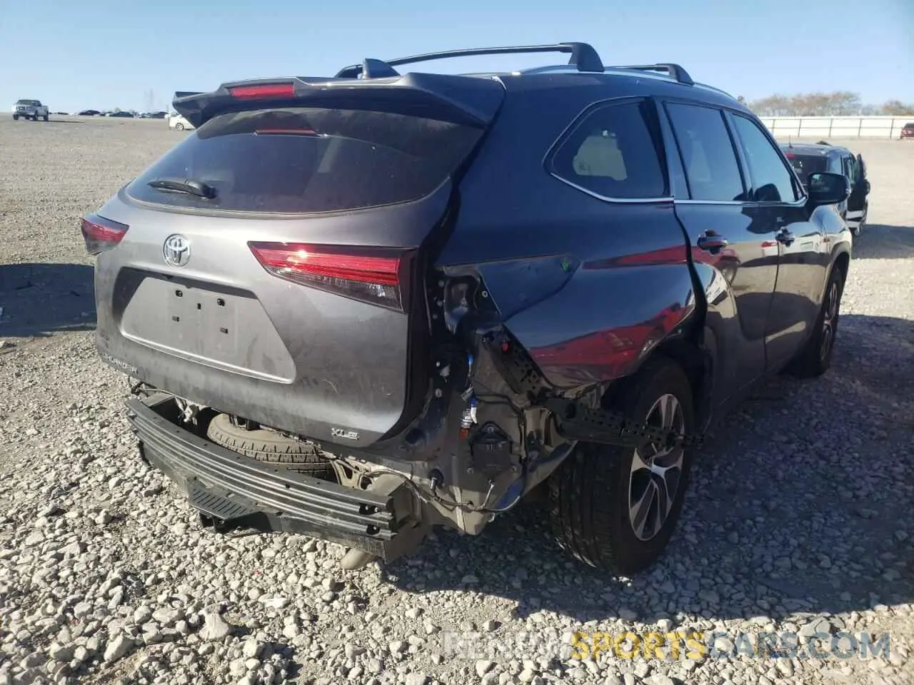 4 Фотография поврежденного автомобиля 5TDHZRAH8MS532682 TOYOTA HIGHLANDER 2021
