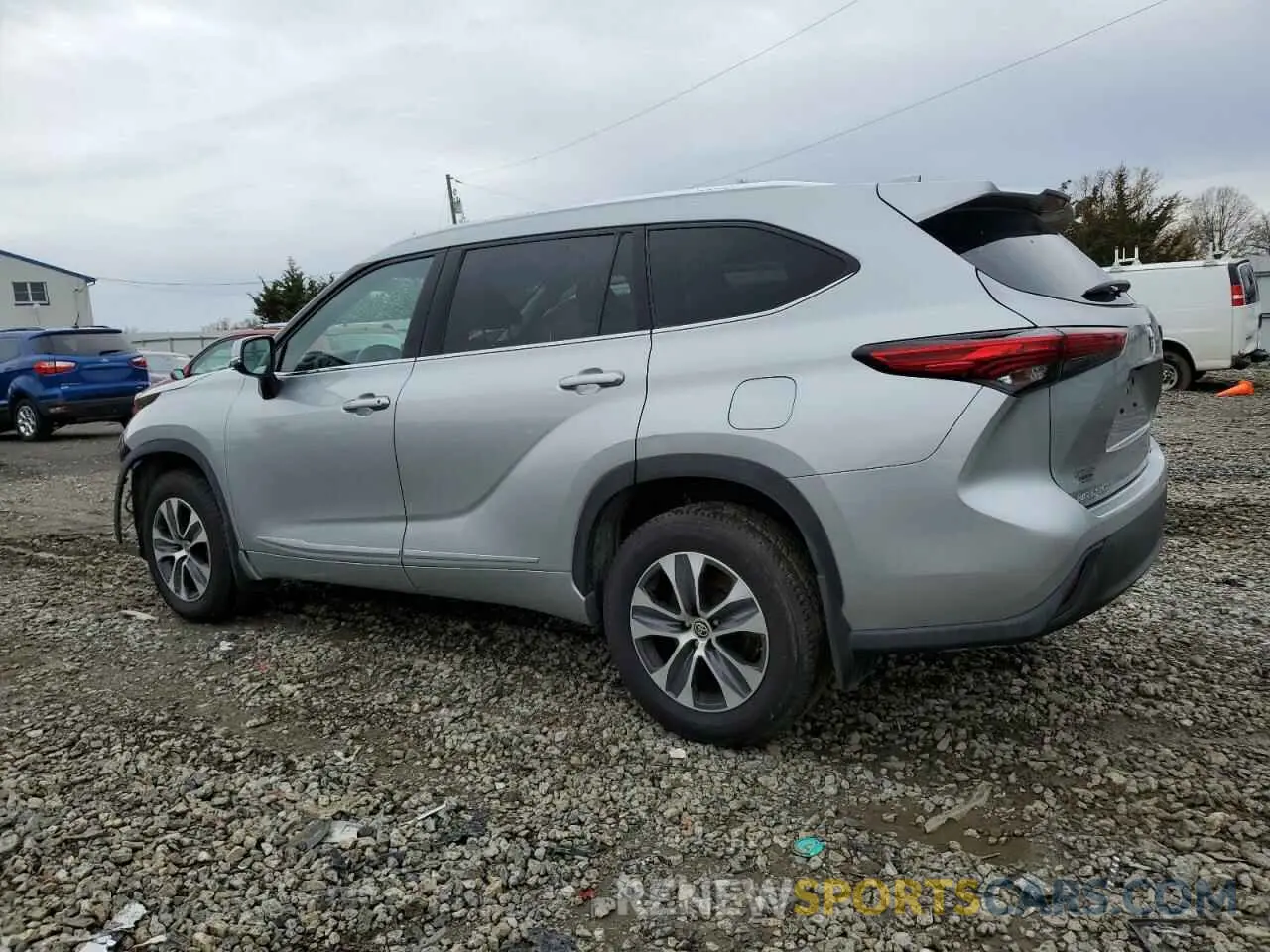 2 Photograph of a damaged car 5TDHZRBH0MS072027 TOYOTA HIGHLANDER 2021