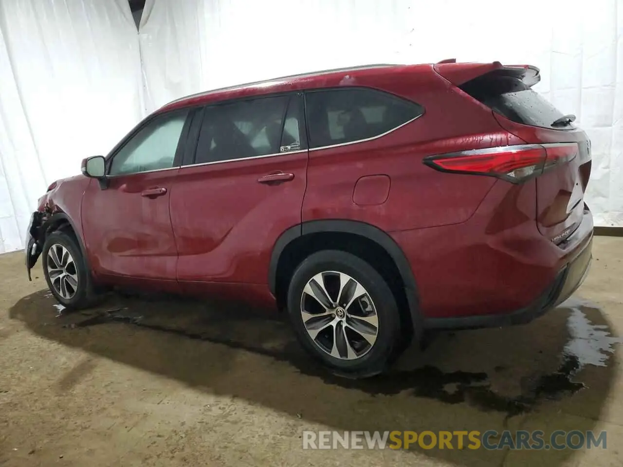 2 Фотография поврежденного автомобиля 5TDHZRBH2MS537617 TOYOTA HIGHLANDER 2021