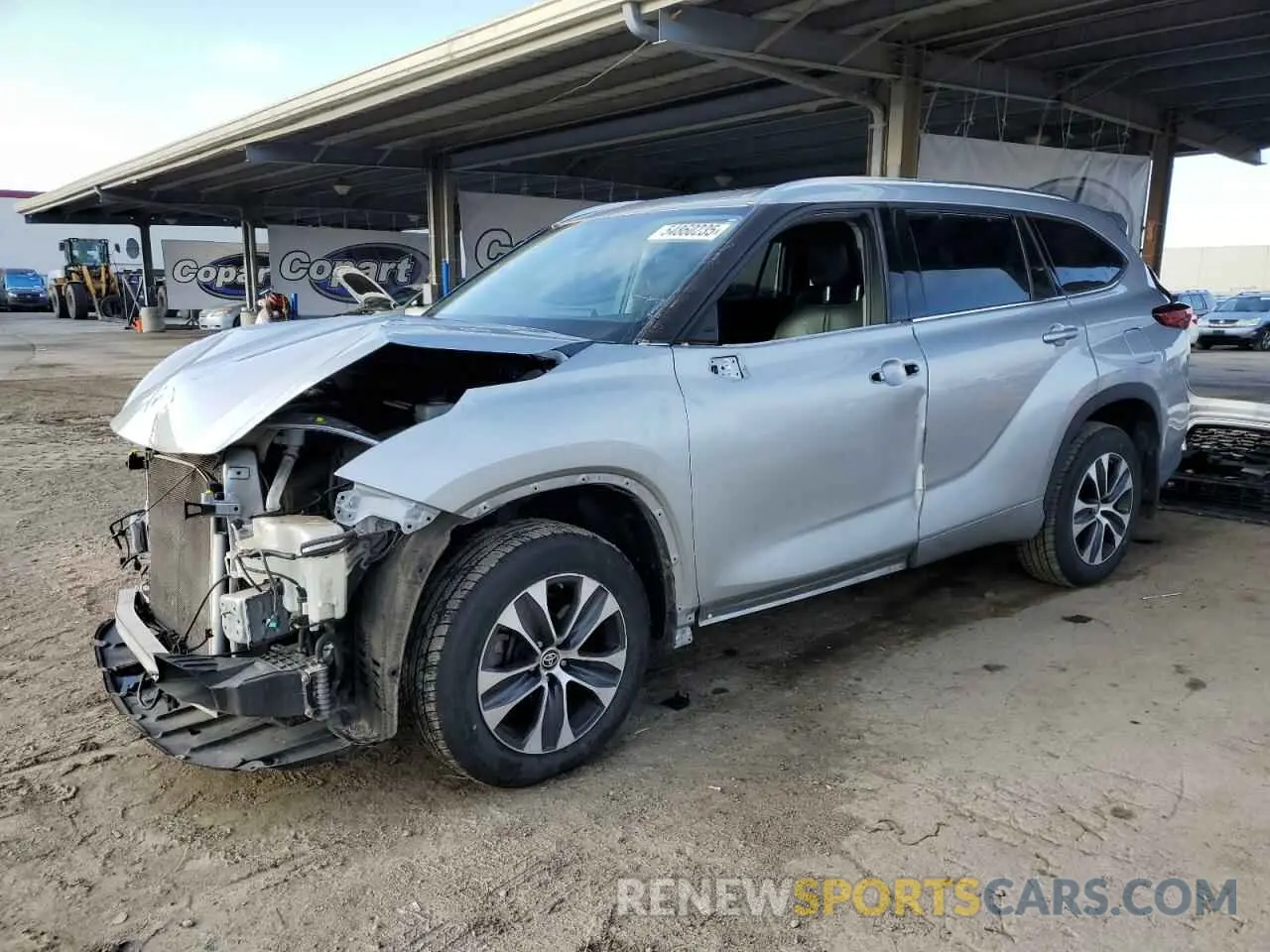 1 Фотография поврежденного автомобиля 5TDHZRBH2MS555177 TOYOTA HIGHLANDER 2021