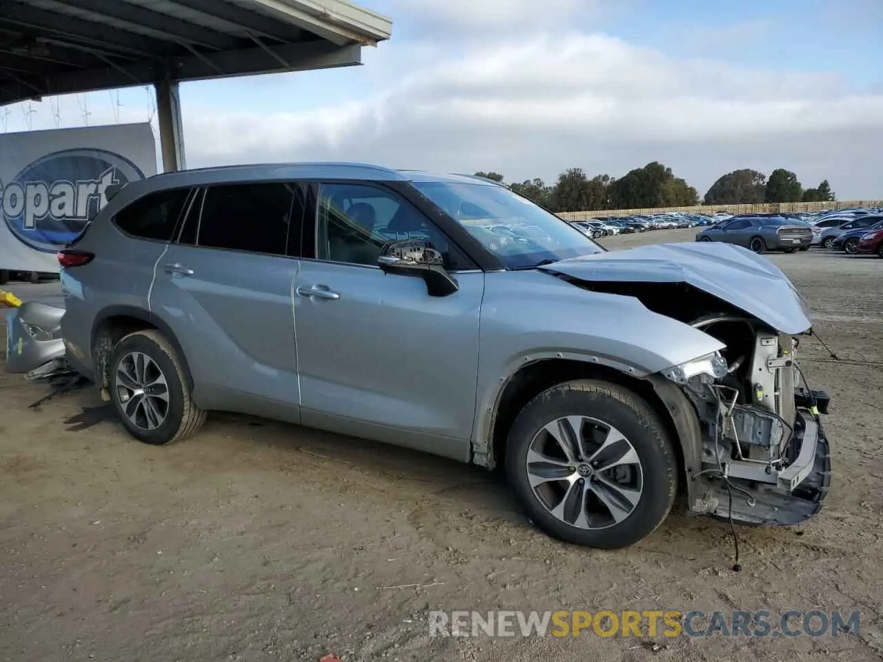 4 Фотография поврежденного автомобиля 5TDHZRBH2MS555177 TOYOTA HIGHLANDER 2021