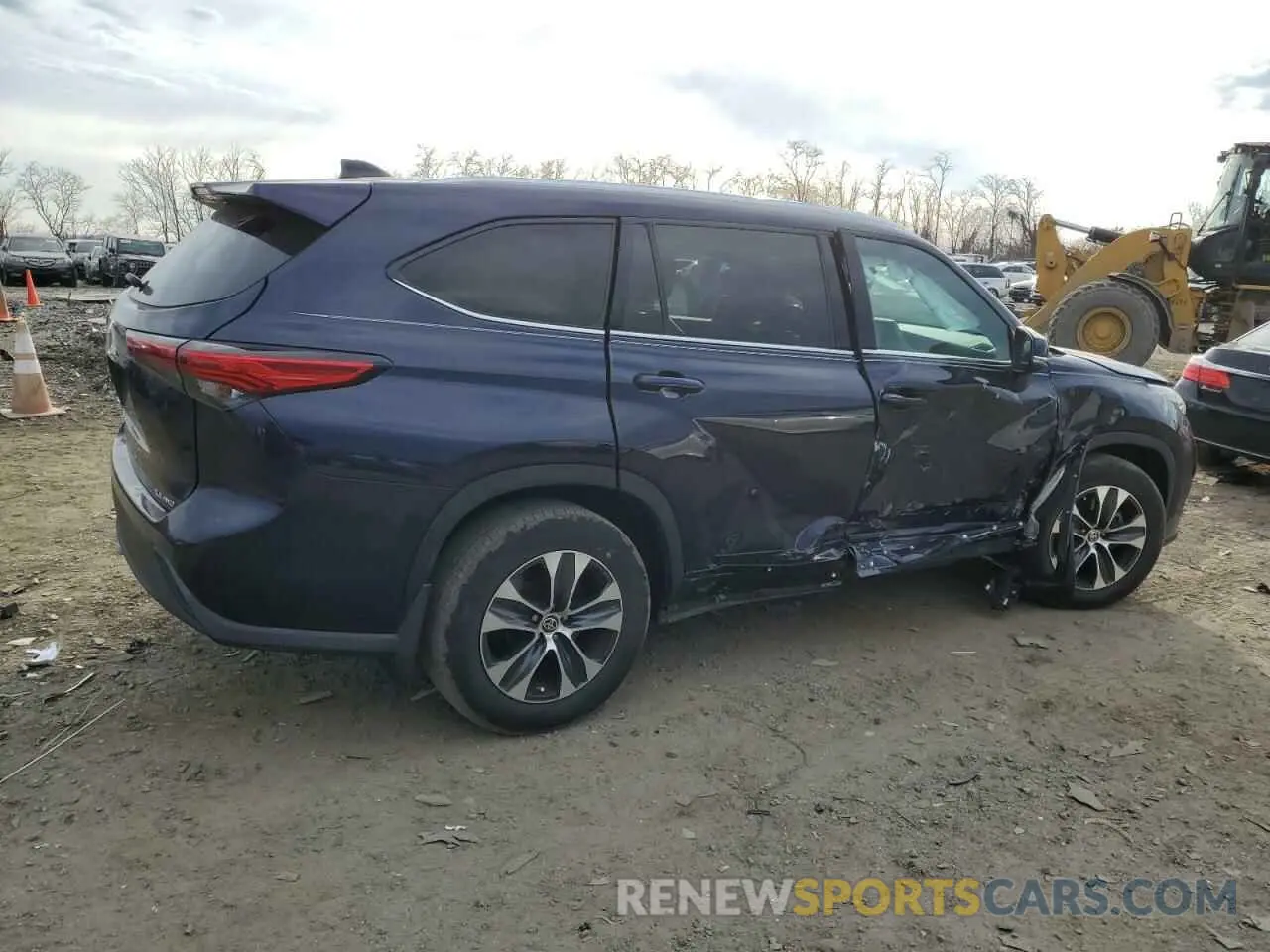 3 Photograph of a damaged car 5TDHZRBH4MS099134 TOYOTA HIGHLANDER 2021
