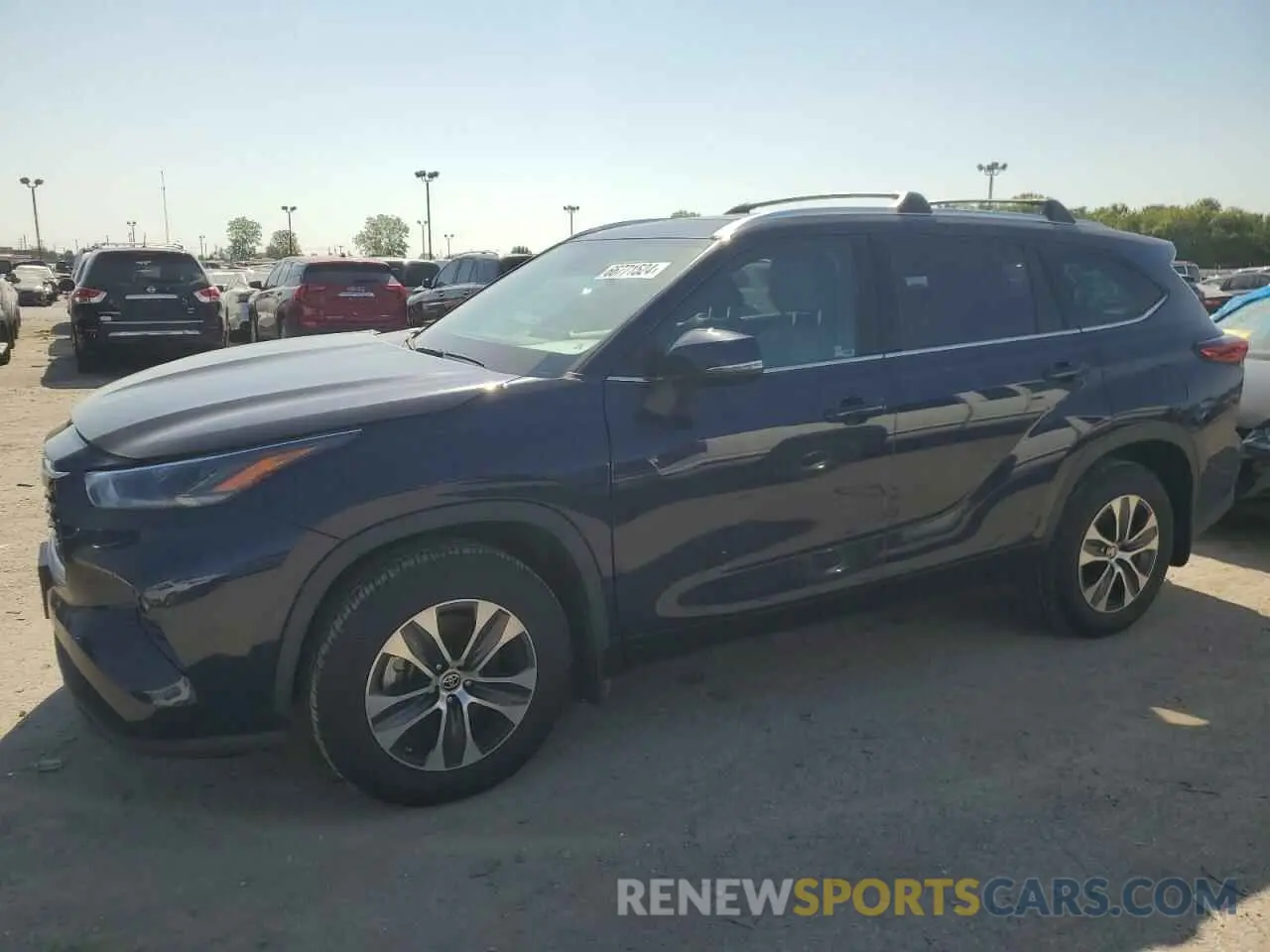 1 Photograph of a damaged car 5TDHZRBH5MS153606 TOYOTA HIGHLANDER 2021