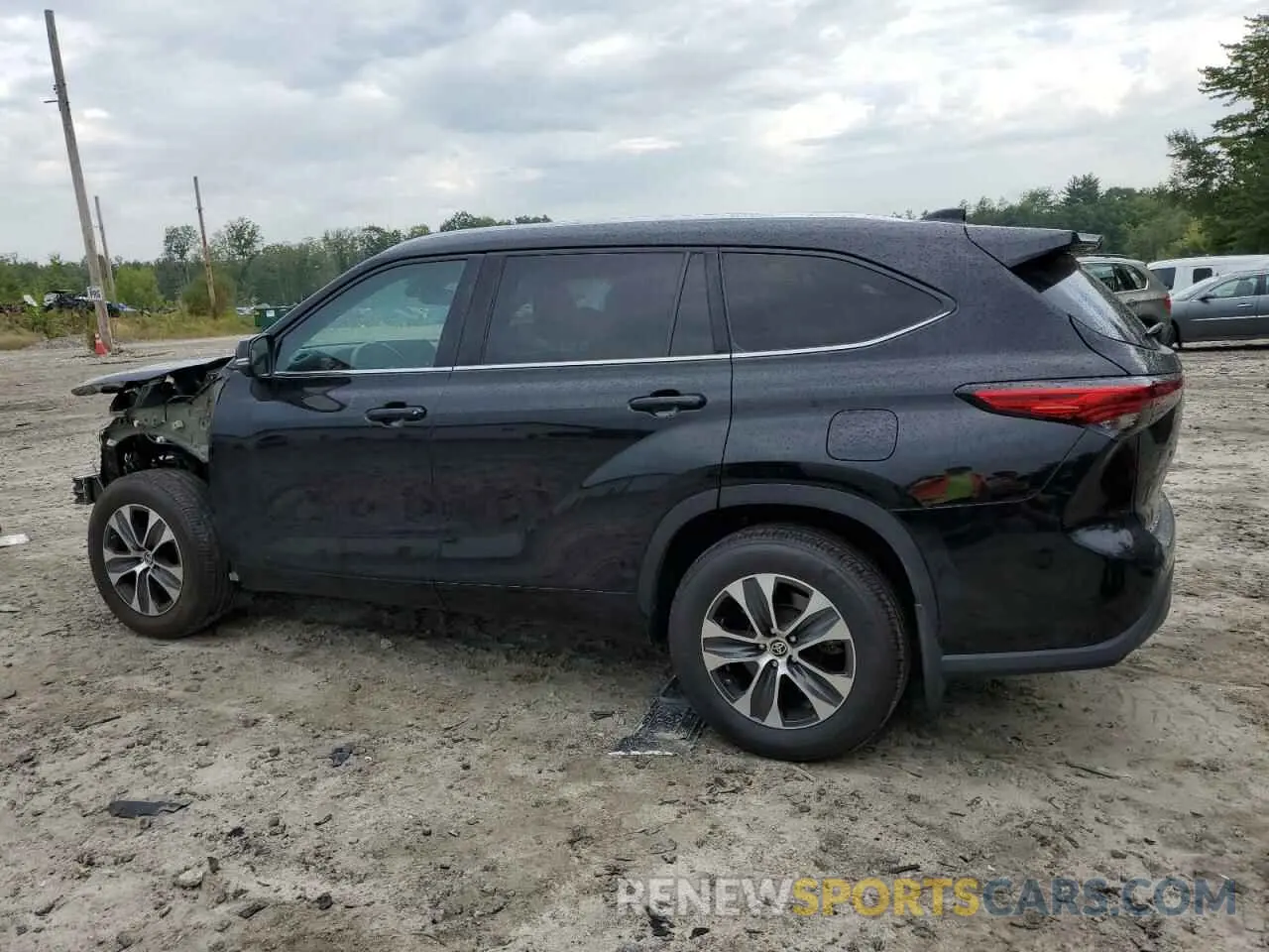 2 Photograph of a damaged car 5TDHZRBH5MS156246 TOYOTA HIGHLANDER 2021