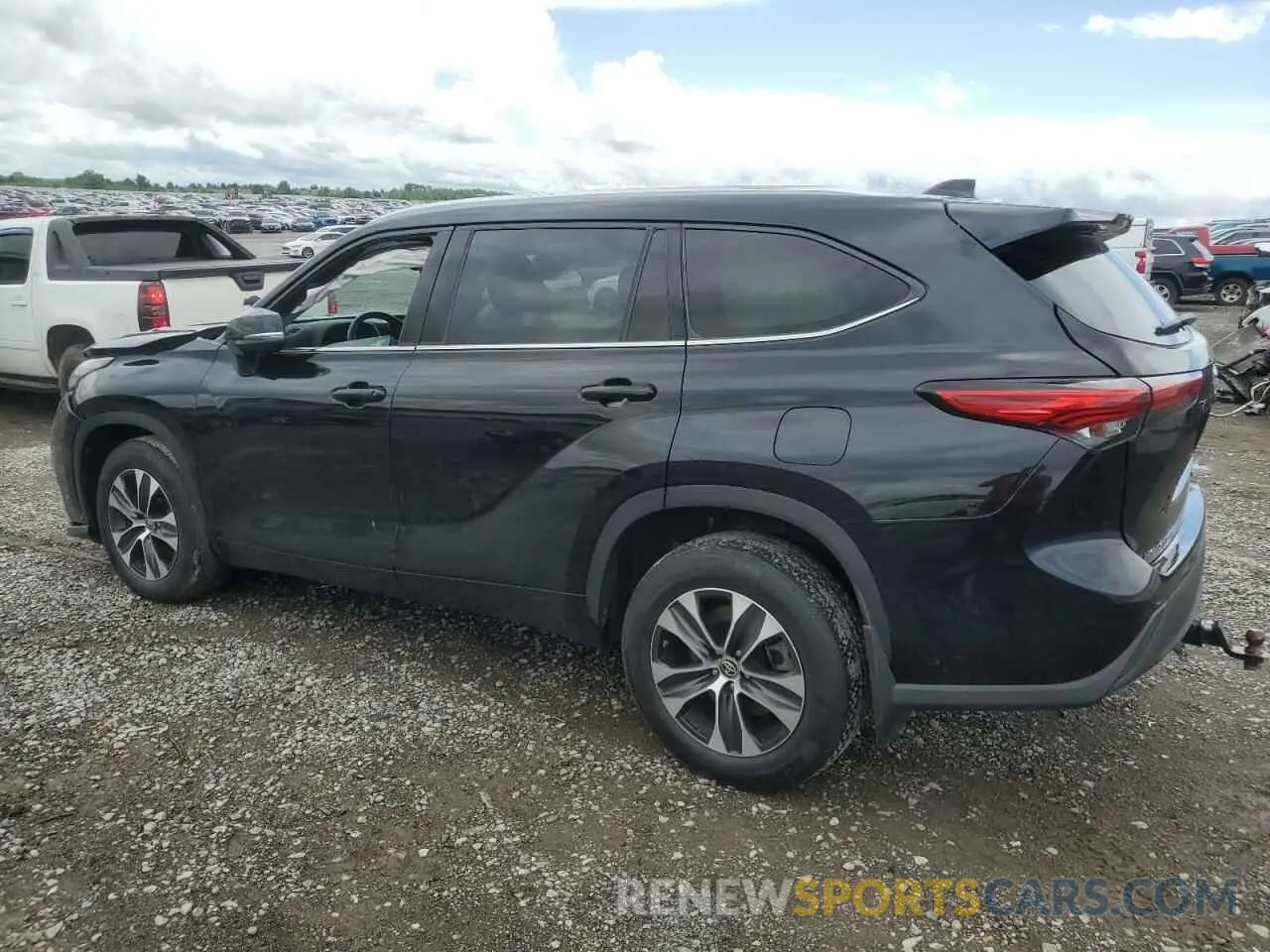 2 Photograph of a damaged car 5TDHZRBH6MS541086 TOYOTA HIGHLANDER 2021