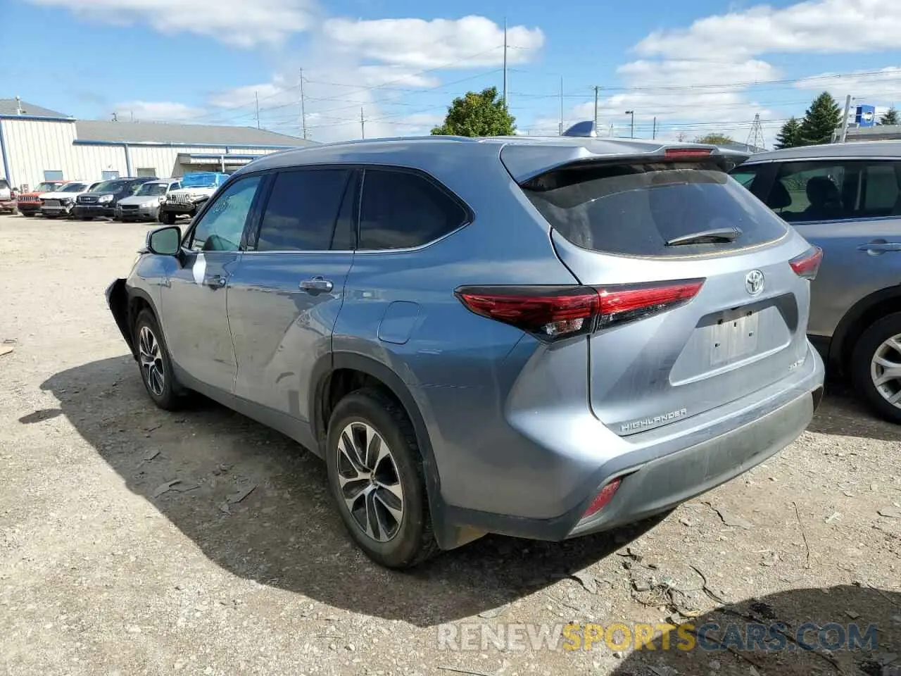 3 Фотография поврежденного автомобиля 5TDHZRBH7MS139190 TOYOTA HIGHLANDER 2021