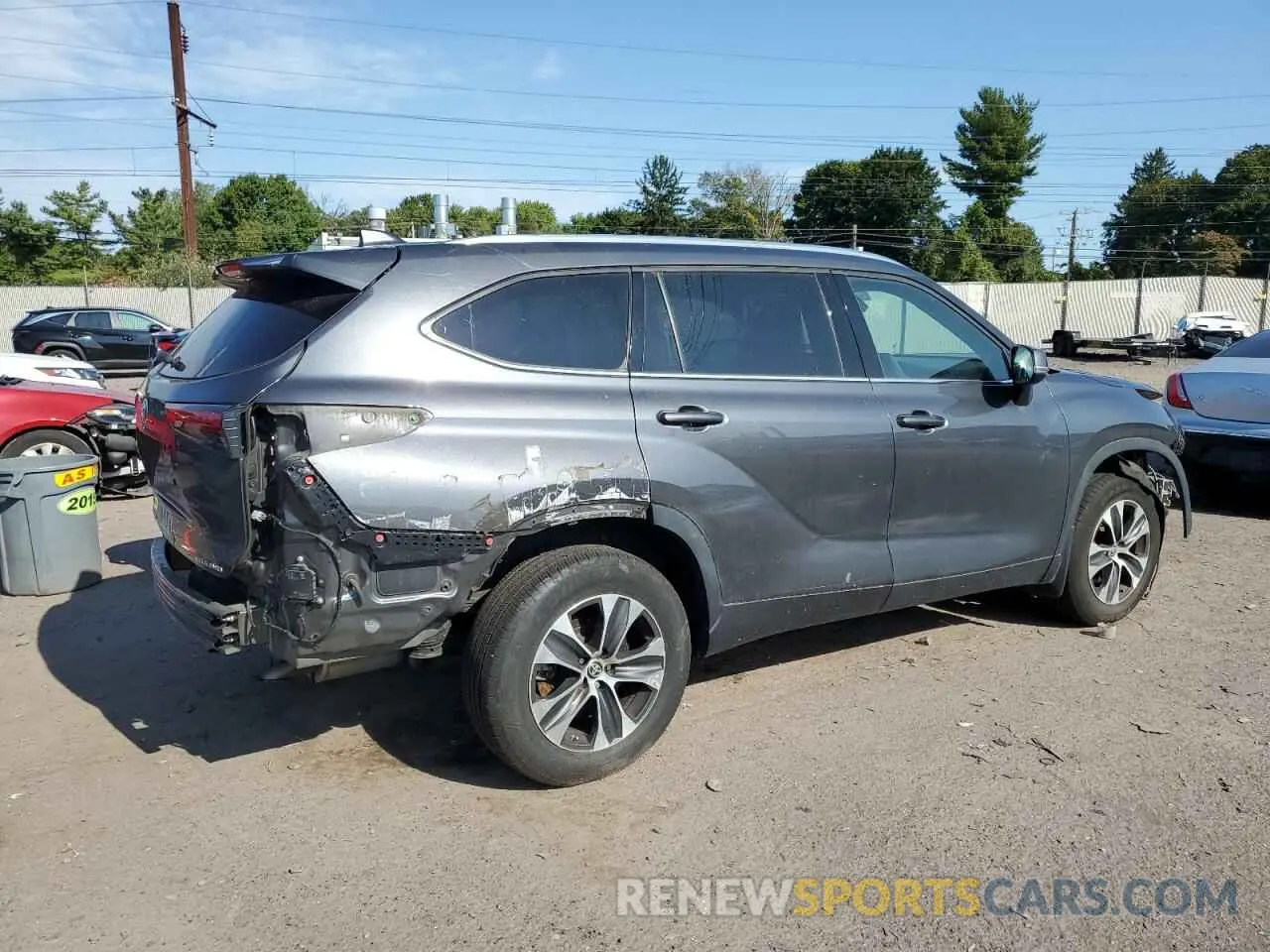 3 Фотография поврежденного автомобиля 5TDHZRBH8MS062698 TOYOTA HIGHLANDER 2021