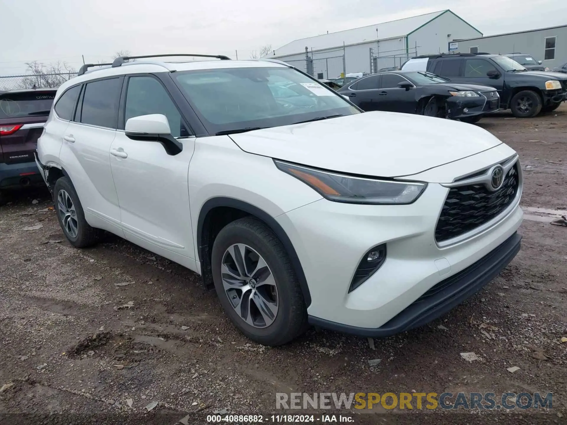 1 Photograph of a damaged car 5TDHZRBH8MS138517 TOYOTA HIGHLANDER 2021