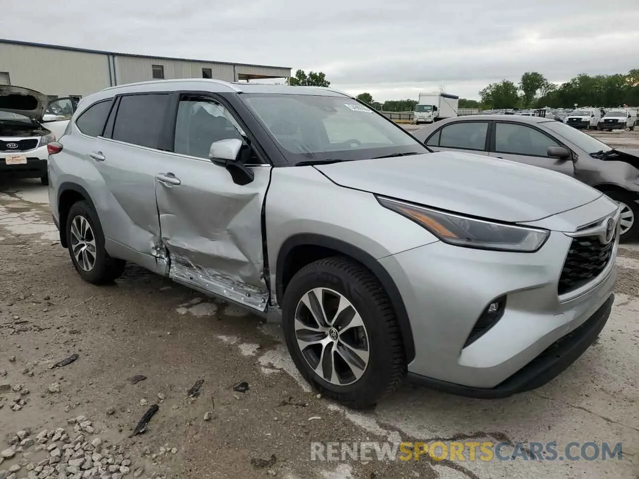 4 Фотография поврежденного автомобиля 5TDHZRBH8MS535368 TOYOTA HIGHLANDER 2021