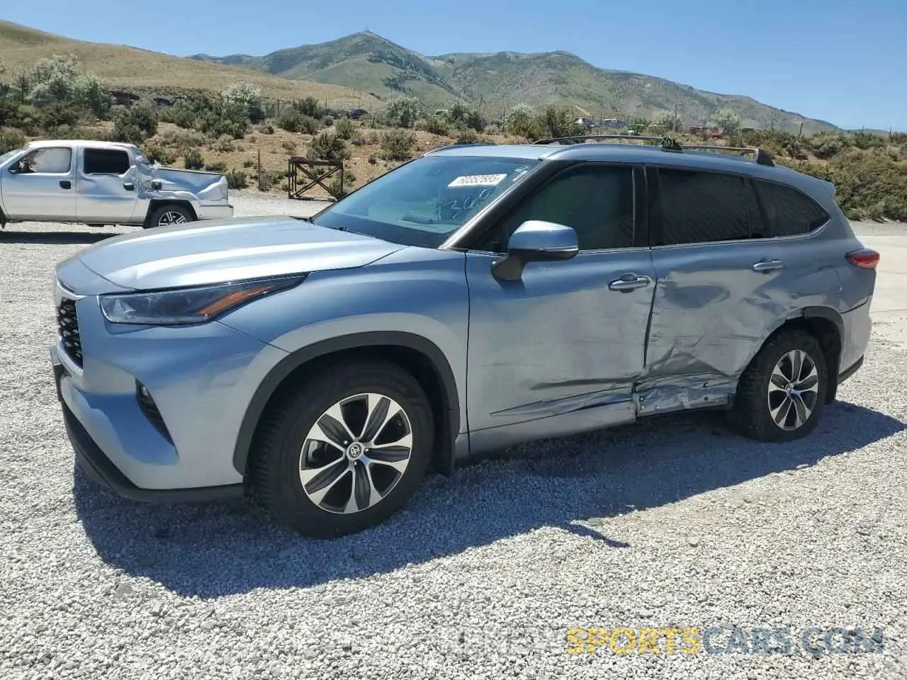 1 Photograph of a damaged car 5TDHZRBHXMS145095 TOYOTA HIGHLANDER 2021