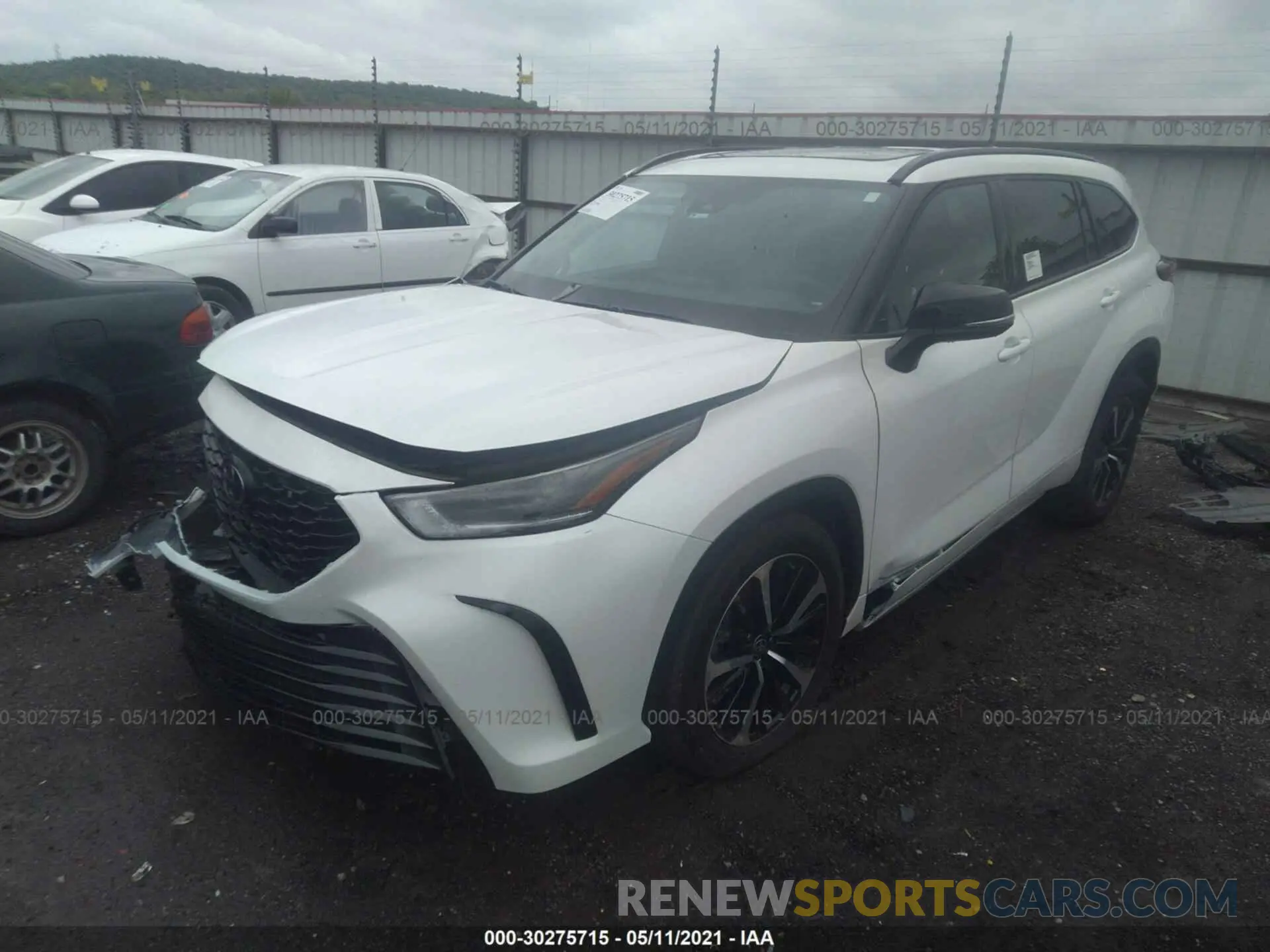 2 Фотография поврежденного автомобиля 5TDJZRAH1MS036141 TOYOTA HIGHLANDER 2021