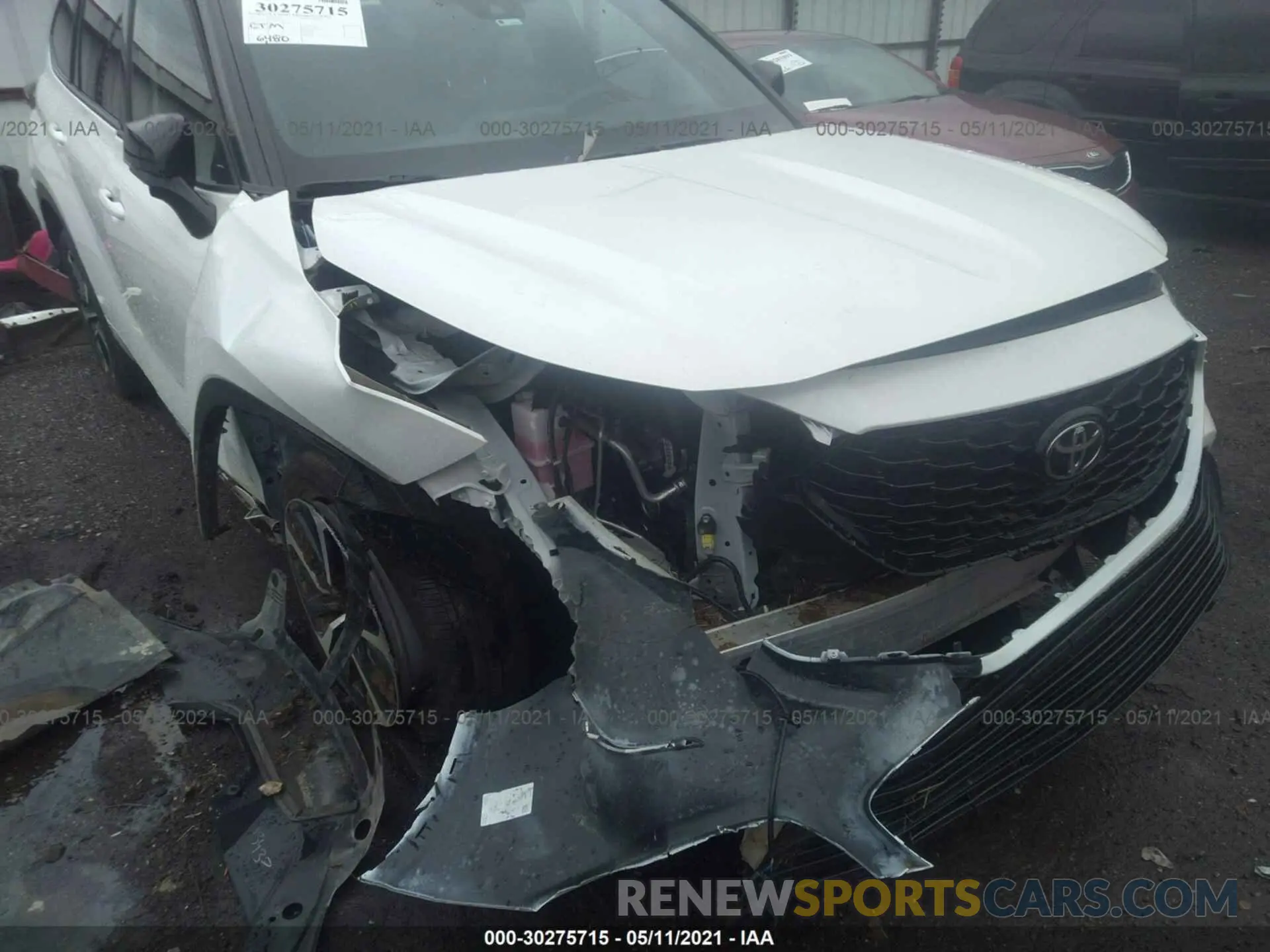 6 Фотография поврежденного автомобиля 5TDJZRAH1MS036141 TOYOTA HIGHLANDER 2021