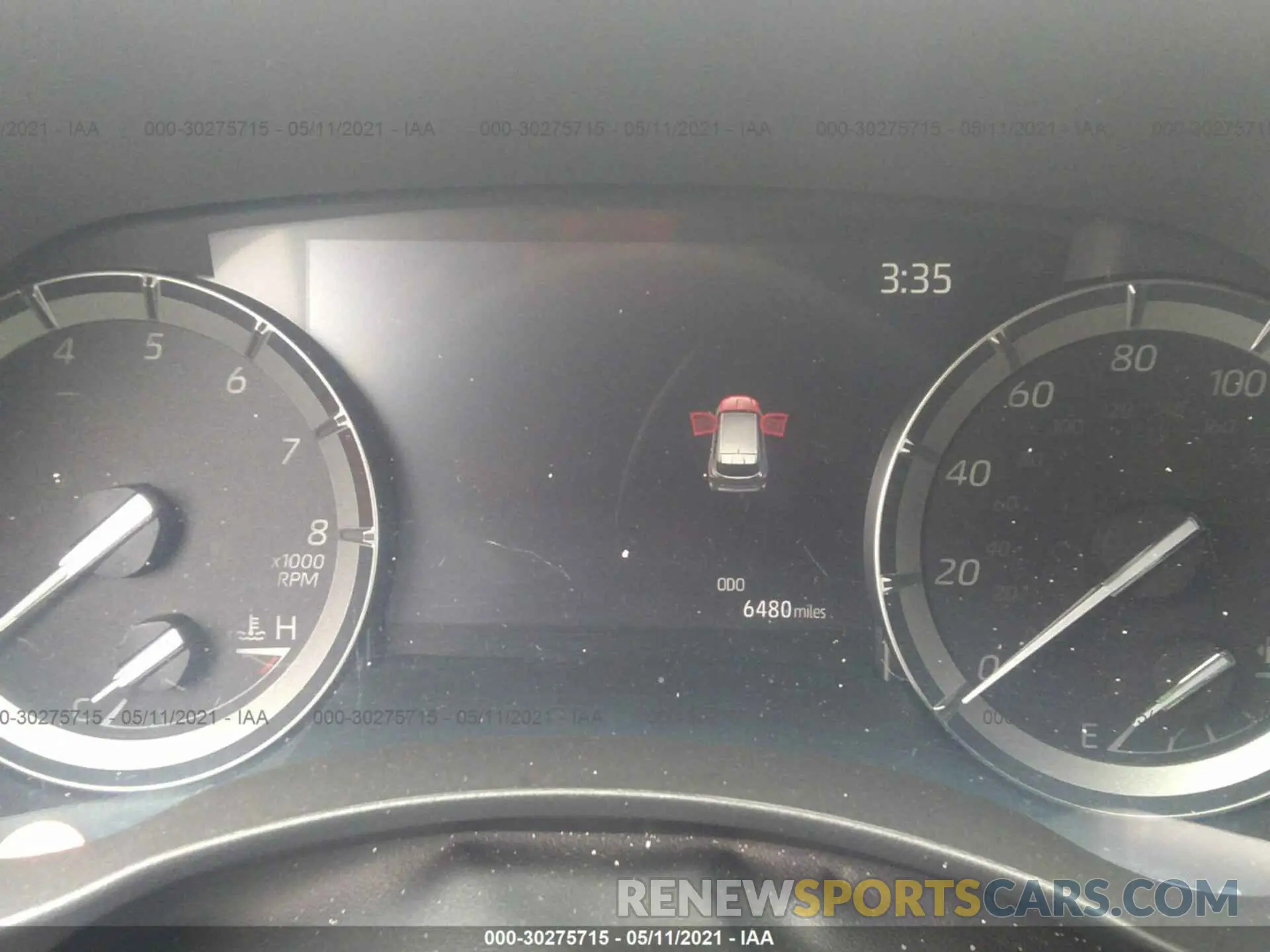 7 Фотография поврежденного автомобиля 5TDJZRAH1MS036141 TOYOTA HIGHLANDER 2021