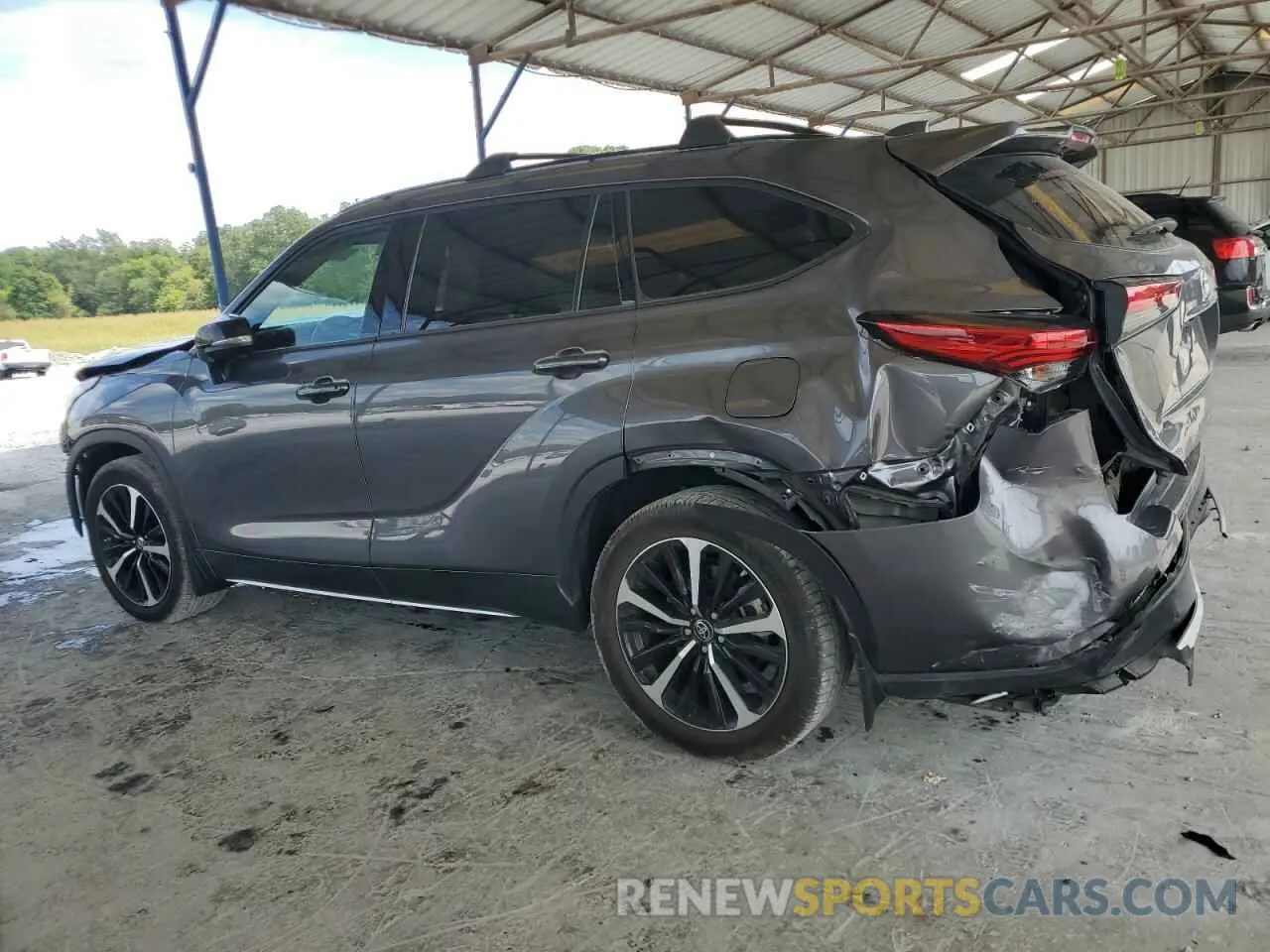 2 Фотография поврежденного автомобиля 5TDJZRAH7MS088566 TOYOTA HIGHLANDER 2021