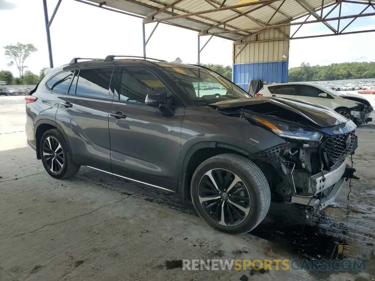 4 Фотография поврежденного автомобиля 5TDJZRAH7MS088566 TOYOTA HIGHLANDER 2021