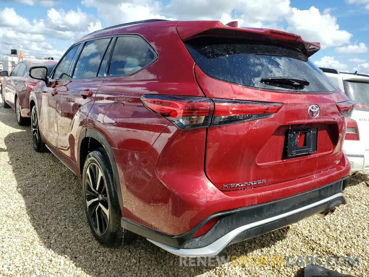 3 Фотография поврежденного автомобиля 5TDJZRAH8MS075714 TOYOTA HIGHLANDER 2021