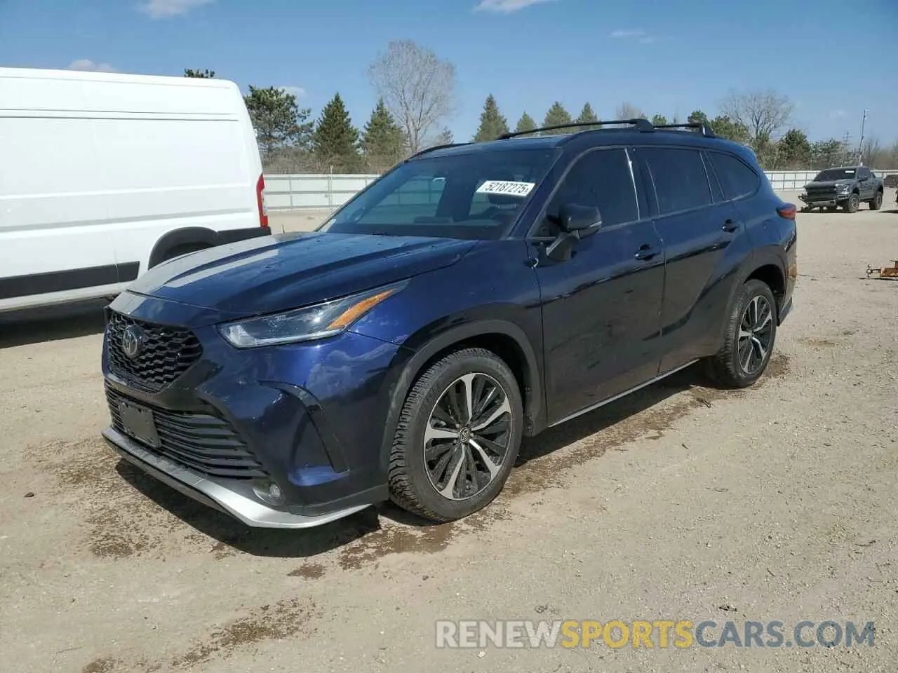 1 Photograph of a damaged car 5TDJZRBH2MS110245 TOYOTA HIGHLANDER 2021