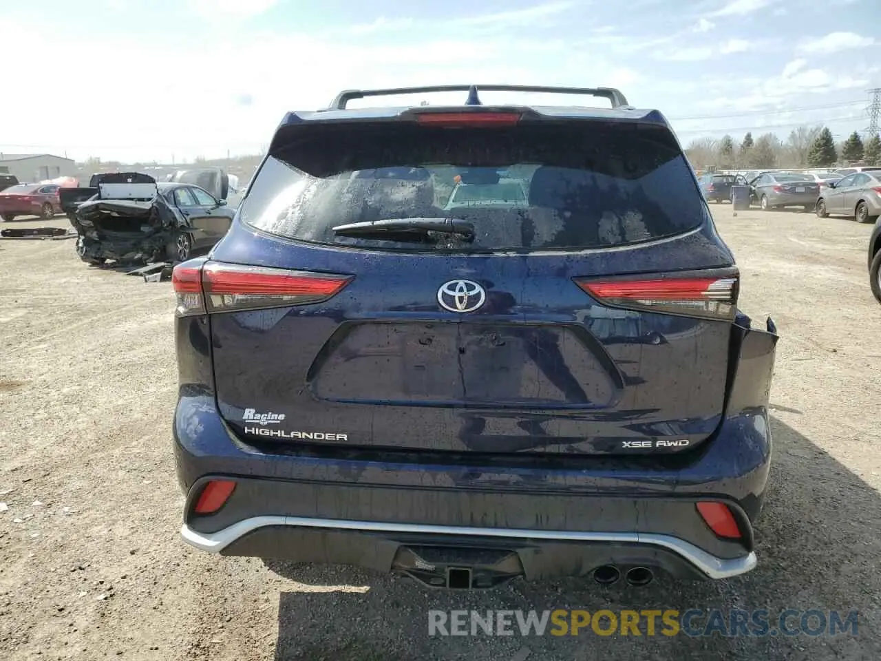 6 Photograph of a damaged car 5TDJZRBH2MS110245 TOYOTA HIGHLANDER 2021