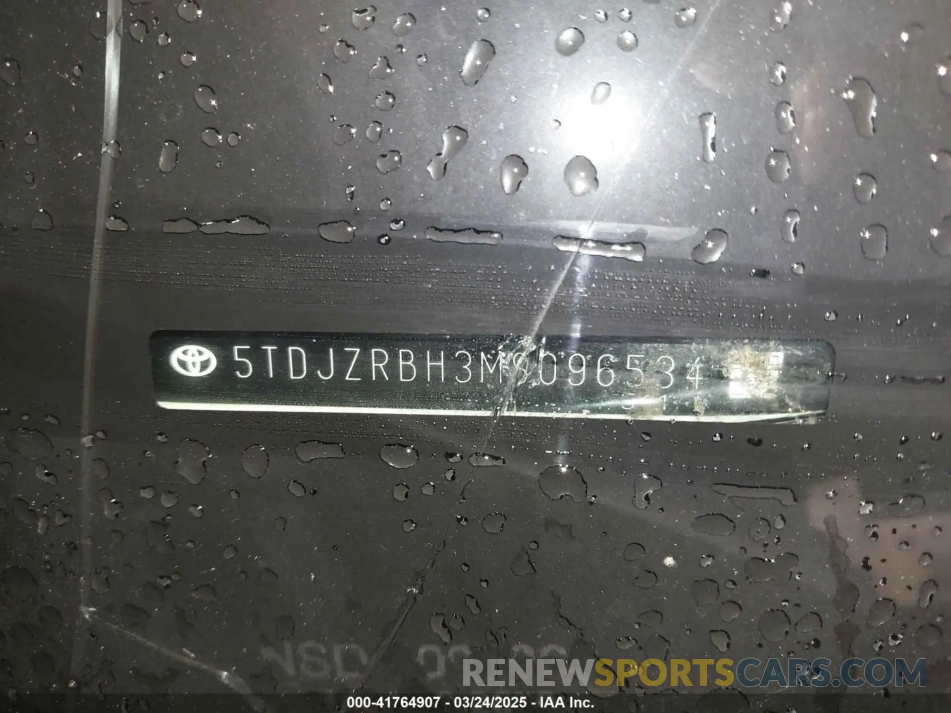 9 Фотография поврежденного автомобиля 5TDJZRBH3MS096534 TOYOTA HIGHLANDER 2021