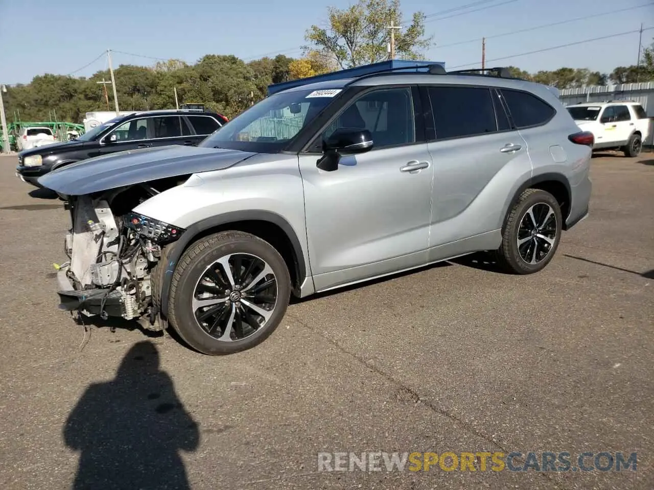 1 Фотография поврежденного автомобиля 5TDJZRBH4MS059458 TOYOTA HIGHLANDER 2021