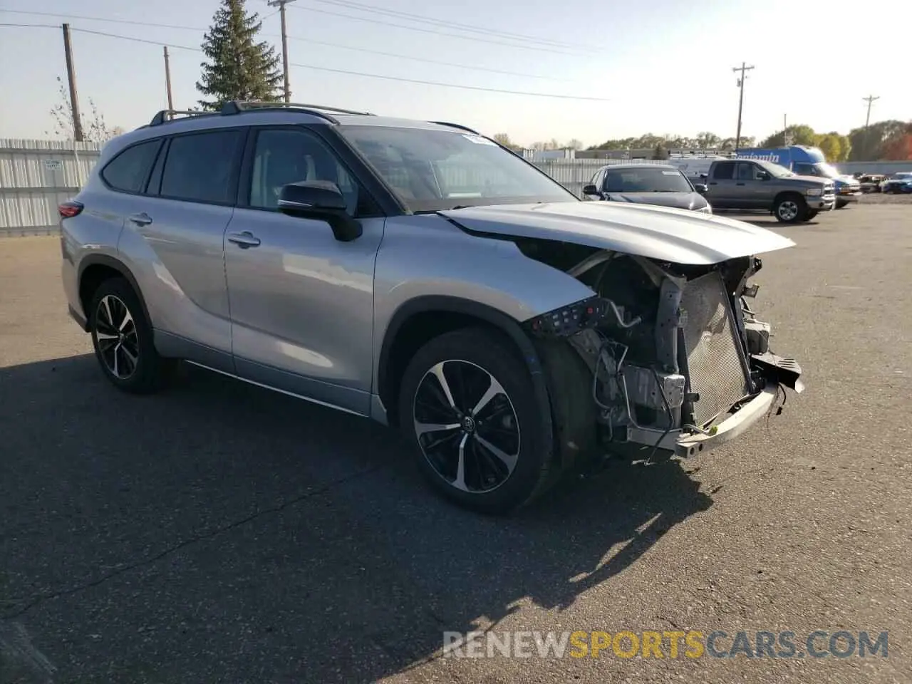 4 Фотография поврежденного автомобиля 5TDJZRBH4MS059458 TOYOTA HIGHLANDER 2021