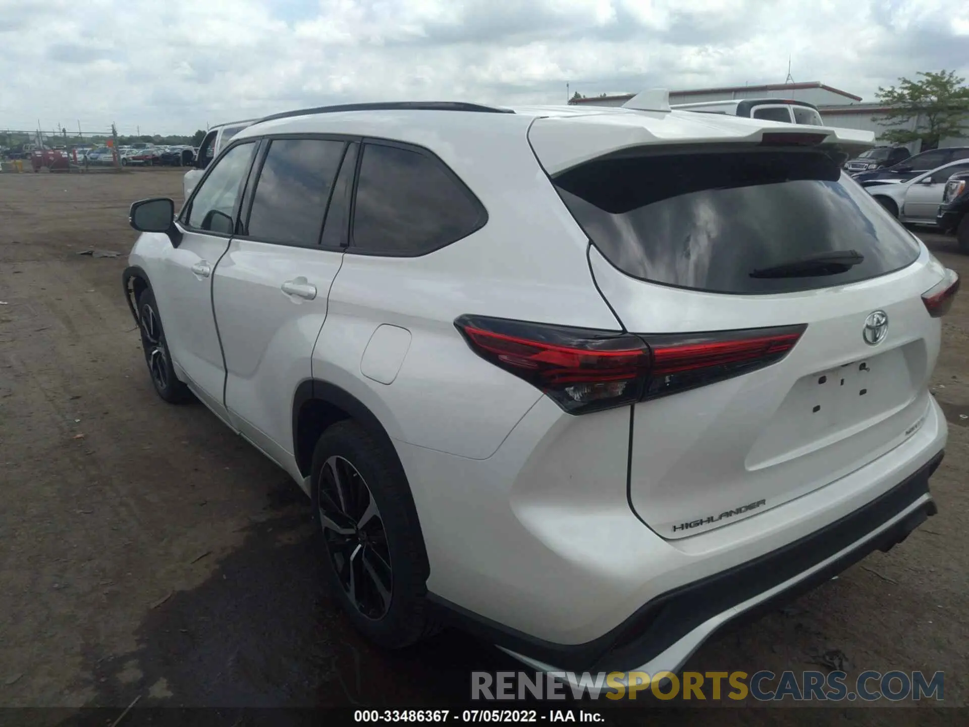 3 Фотография поврежденного автомобиля 5TDJZRBH5MS069108 TOYOTA HIGHLANDER 2021